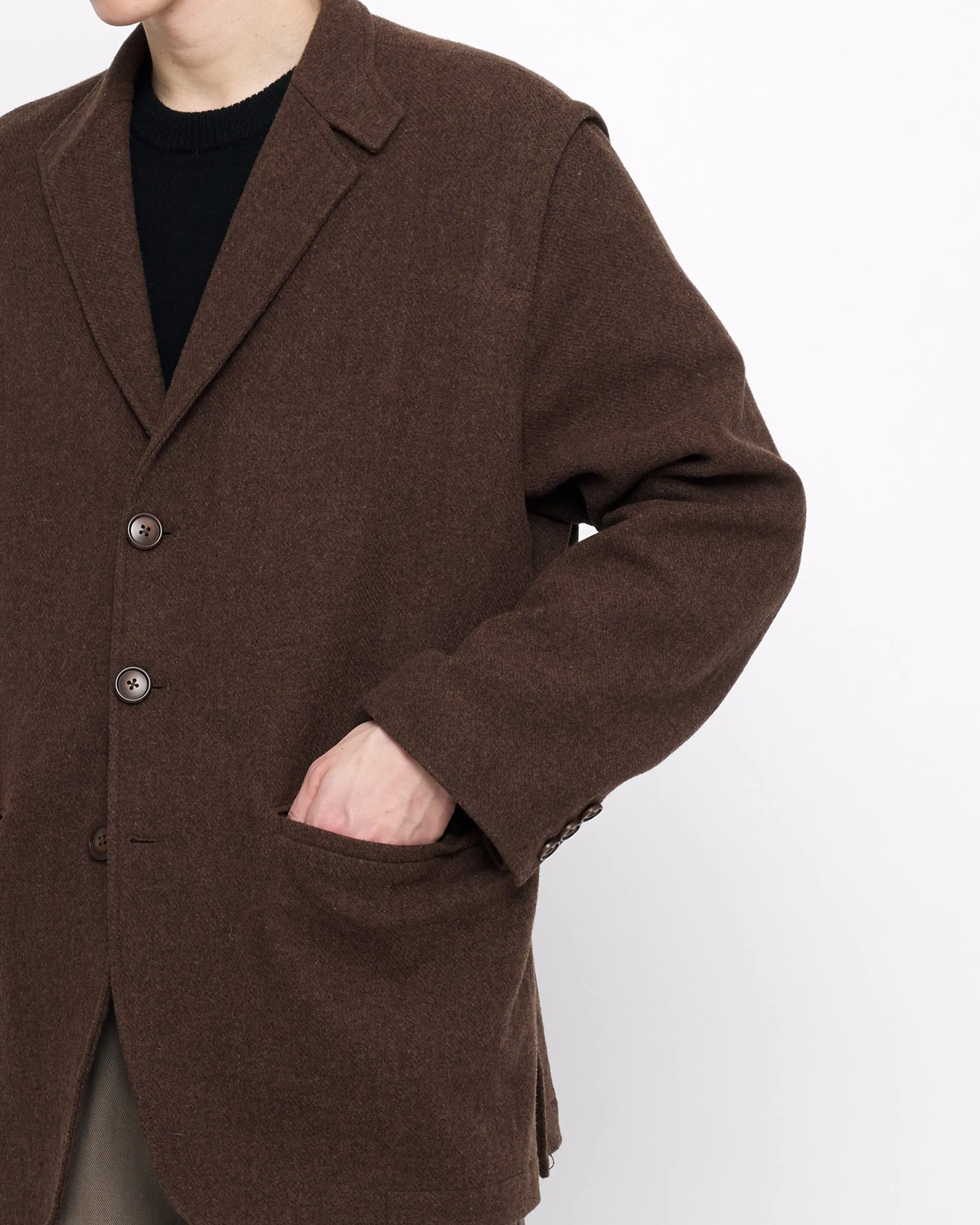 Oversized Wool Blazer - FW24 - Brown sold by 7115 by Szeki product image thumbnail 3