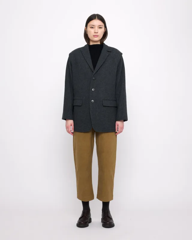 Oversized Wool Blazer - FW24 - Charcoal sold by 7115 by Szeki