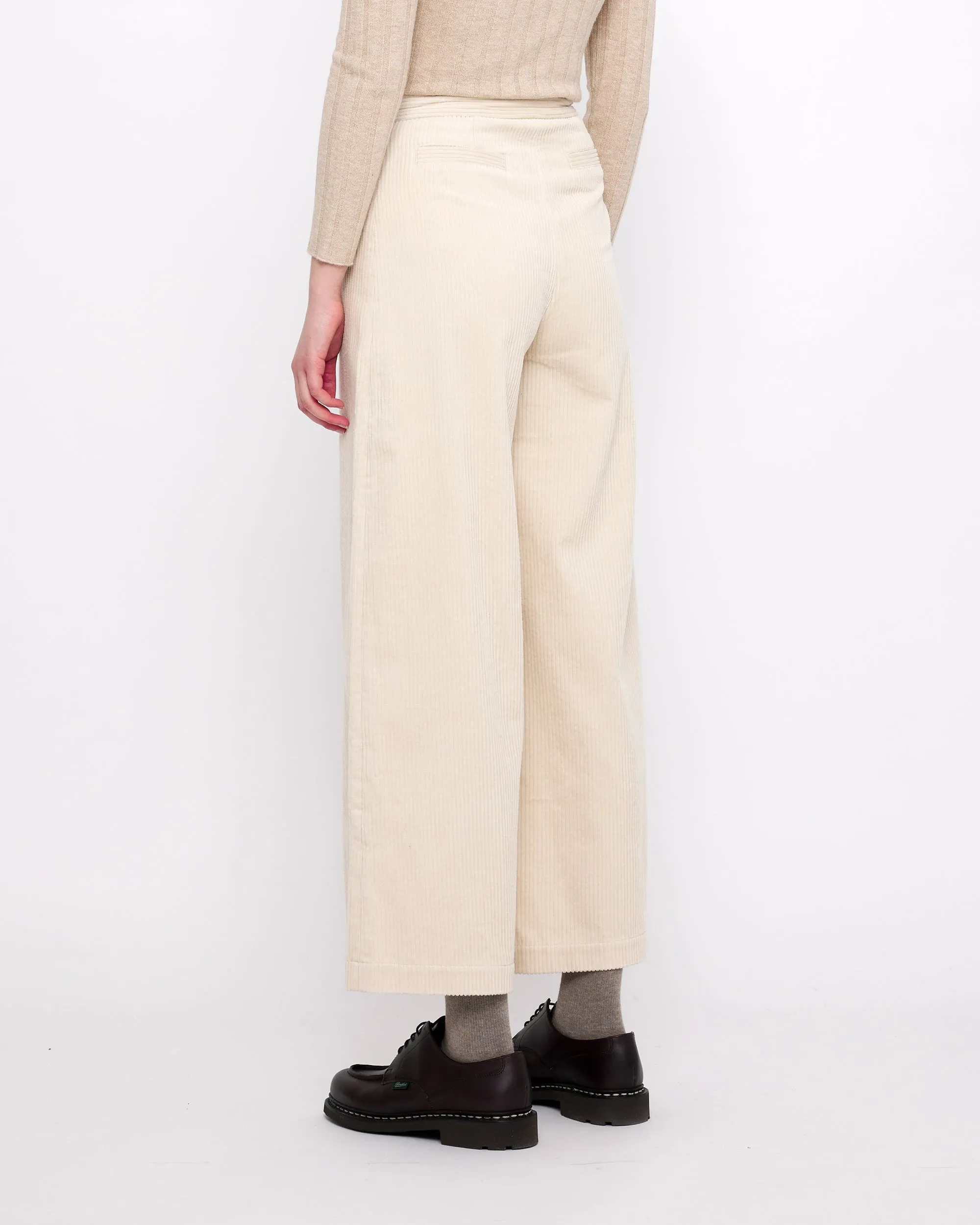 Classic Wide-Legged Trouser - Corduroy Edition - FW24 - Pearl sold by 7115 by Szeki product image thumbnail 4