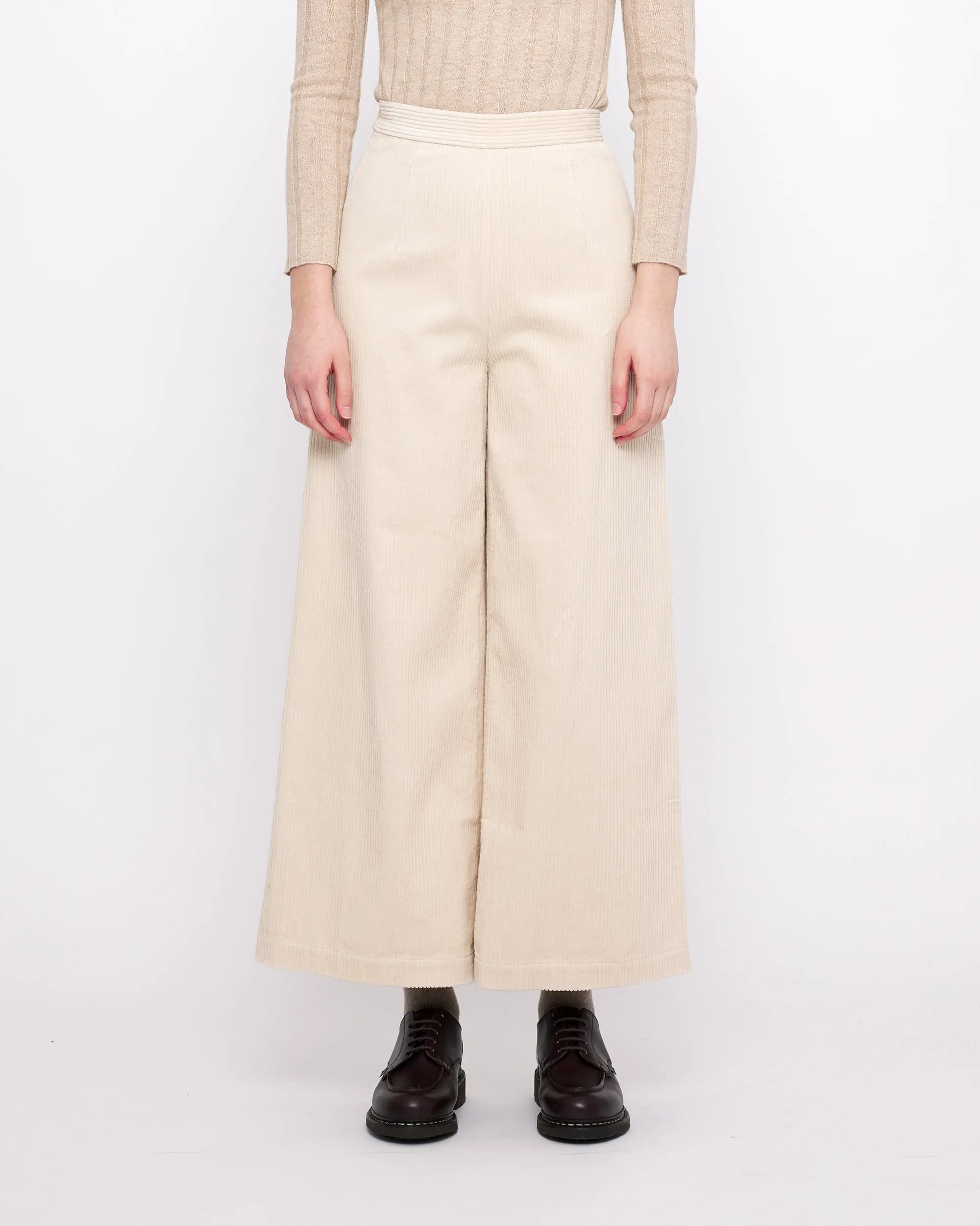 Classic Wide-Legged Trouser - Corduroy Edition - FW24 - Pearl sold by 7115 by Szeki product image thumbnail 2