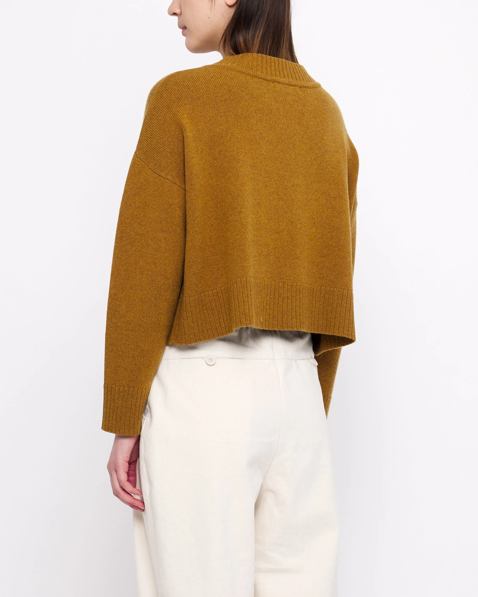 Relaxed Cropped Pull-Over - FW24 - Mustard sold by 7115 by Szeki product image thumbnail 4