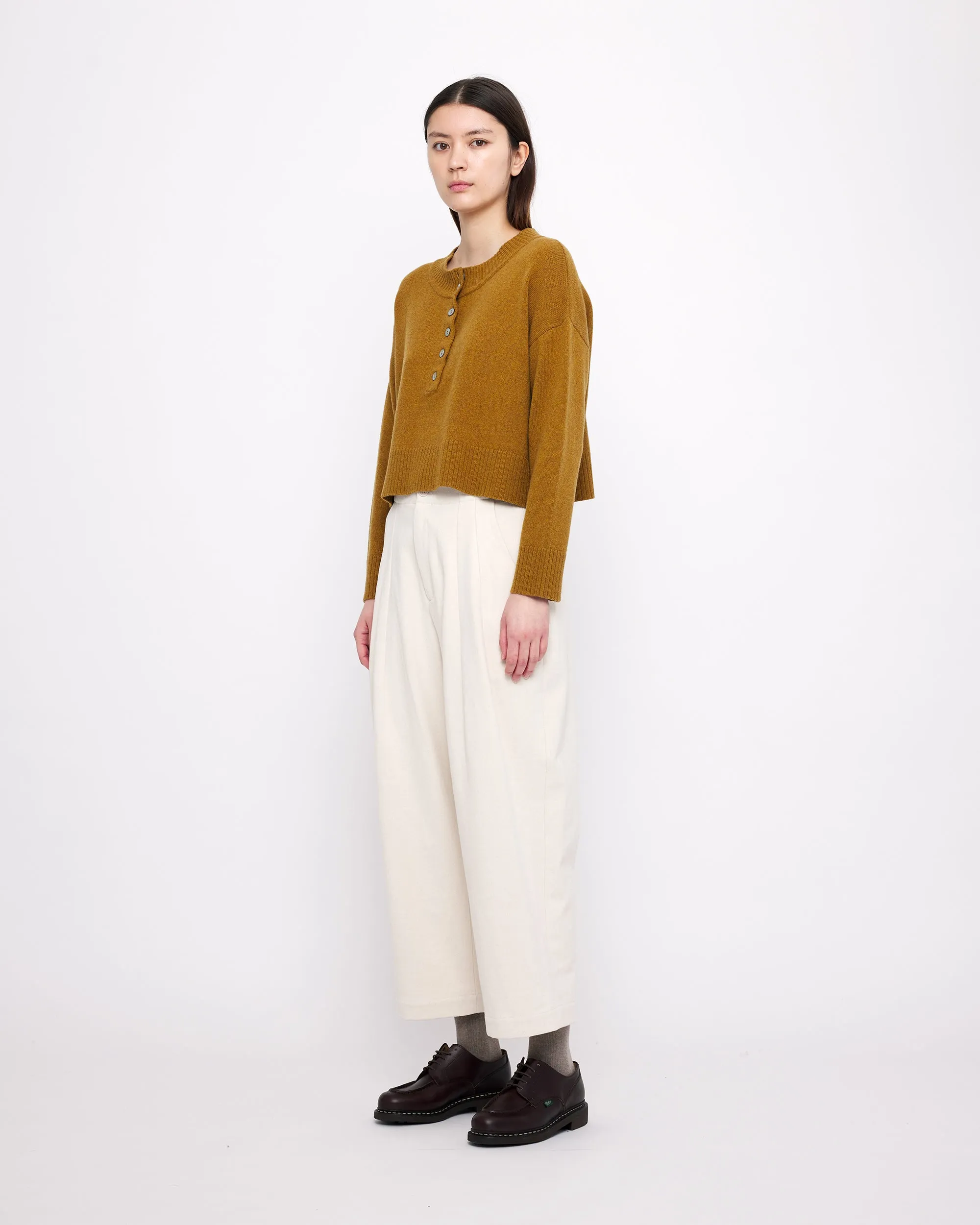 Relaxed Cropped Pull-Over - FW24 - Mustard sold by 7115 by Szeki product image thumbnail 5