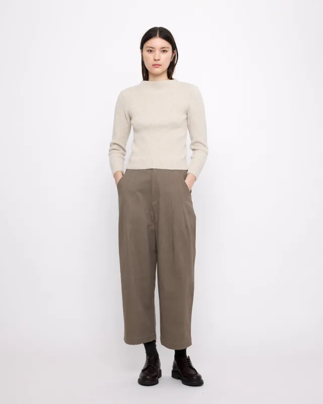 Signature Mock-Neck Long Sleeves - White-Dove sold by 7115 by Szeki