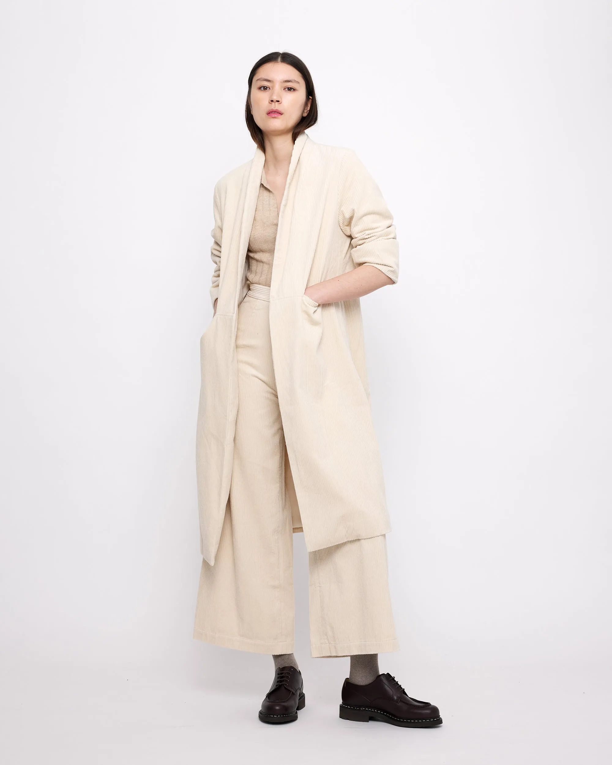 Open Fall Coat - Corduroy Edition - FW24 - Pearl sold by 7115 by Szeki product image thumbnail 2