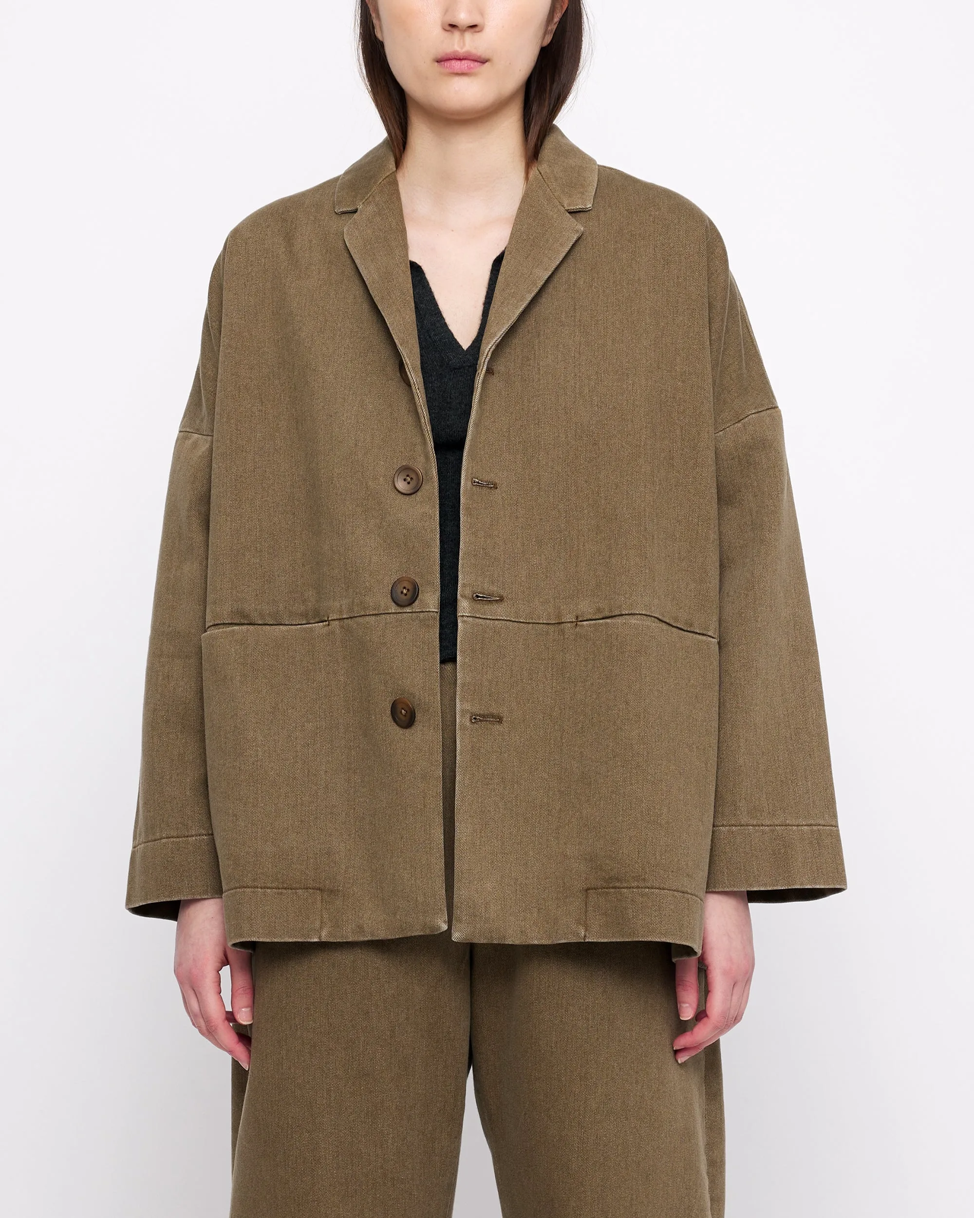 Sand-Washed Blazer Coat - FW24 - Washed Walnut sold by 7115 by Szeki product image thumbnail 3
