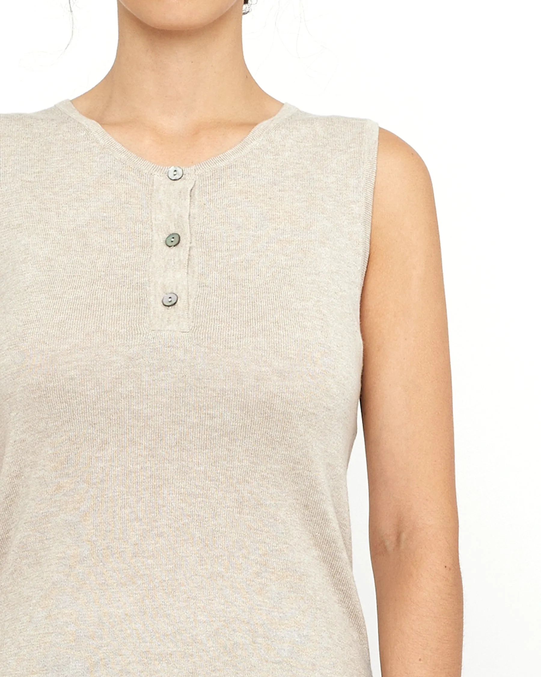 Linen Relaxed Knit Tank - SS24 - Color Options sold by 7115 by Szeki product image thumbnail 2