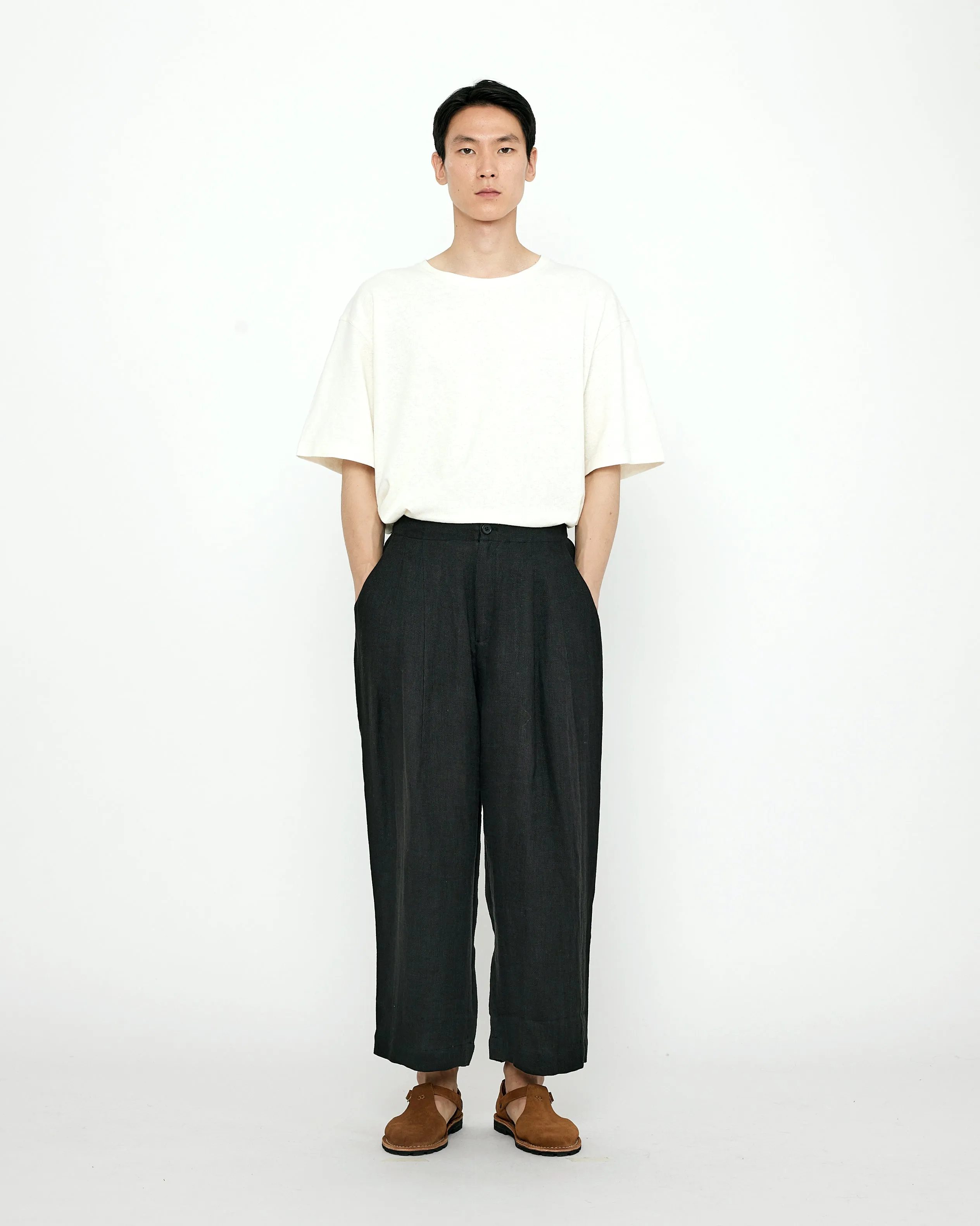 Linen Pleated Trouser - SS24 - Black sold by 7115 by Szeki