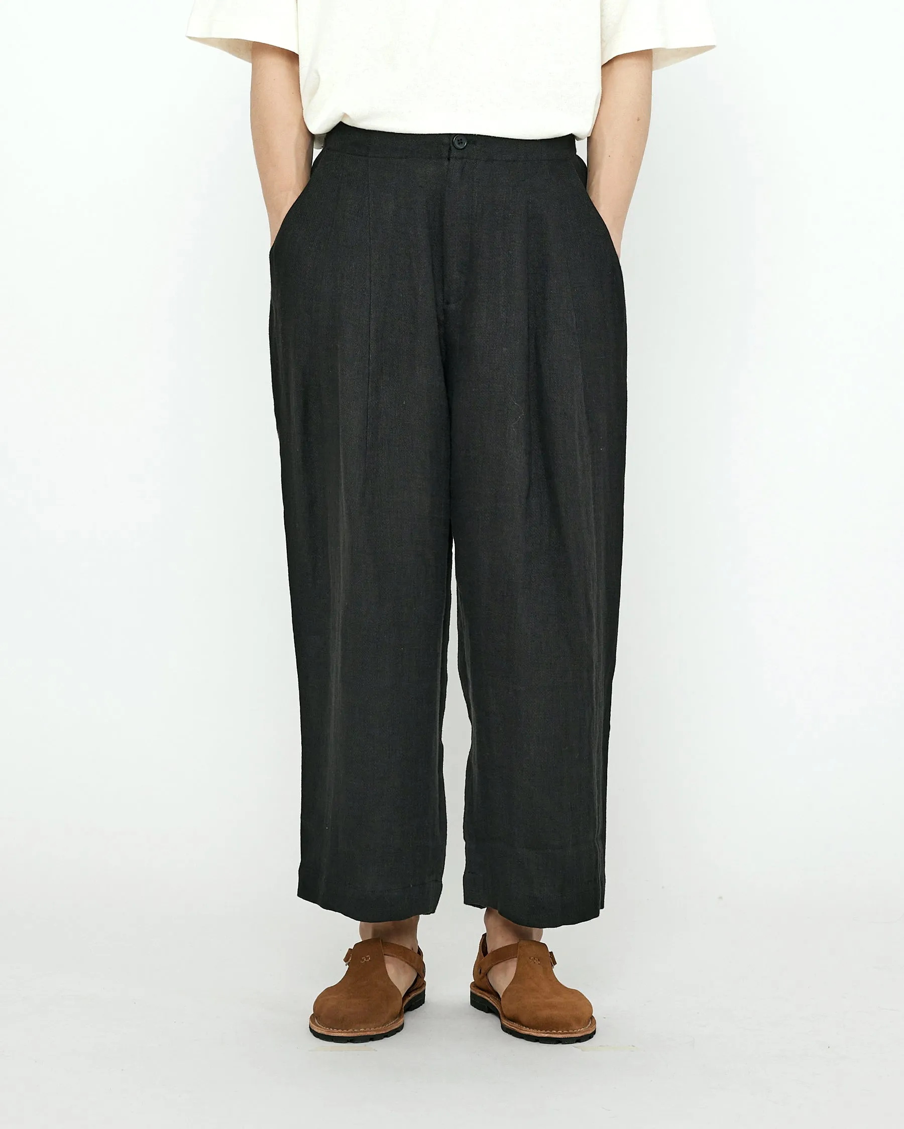 Linen Pleated Trouser - SS24 - Black sold by 7115 by Szeki product image thumbnail 2