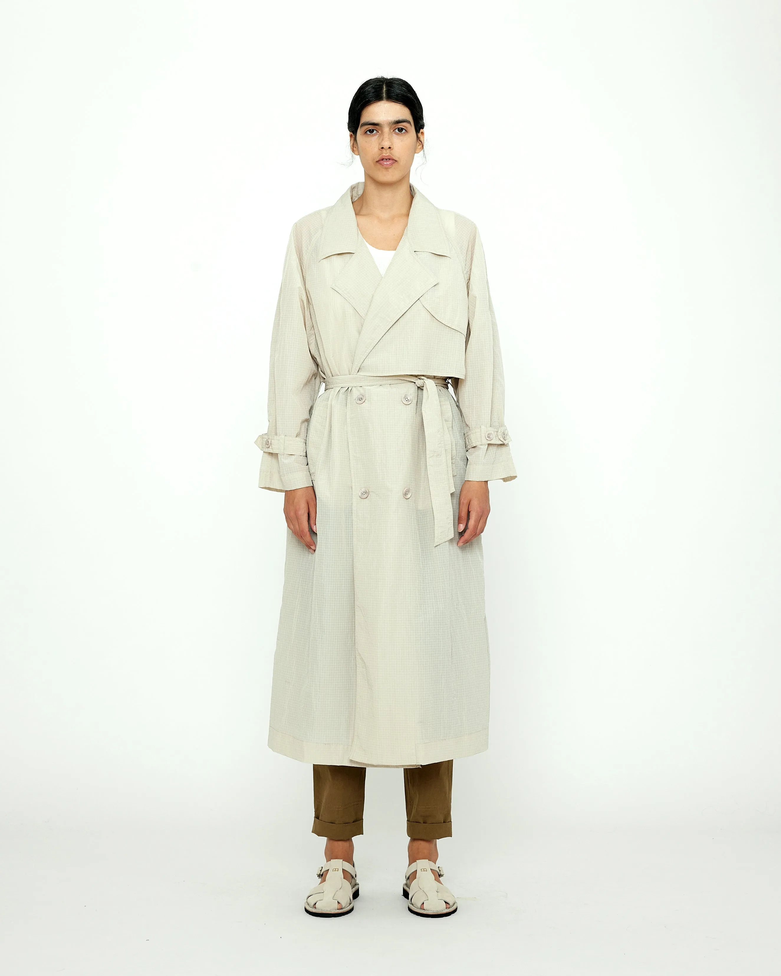 Long Rain Trench - SS24 - Light Gray sold by 7115 by Szeki product image thumbnail 3