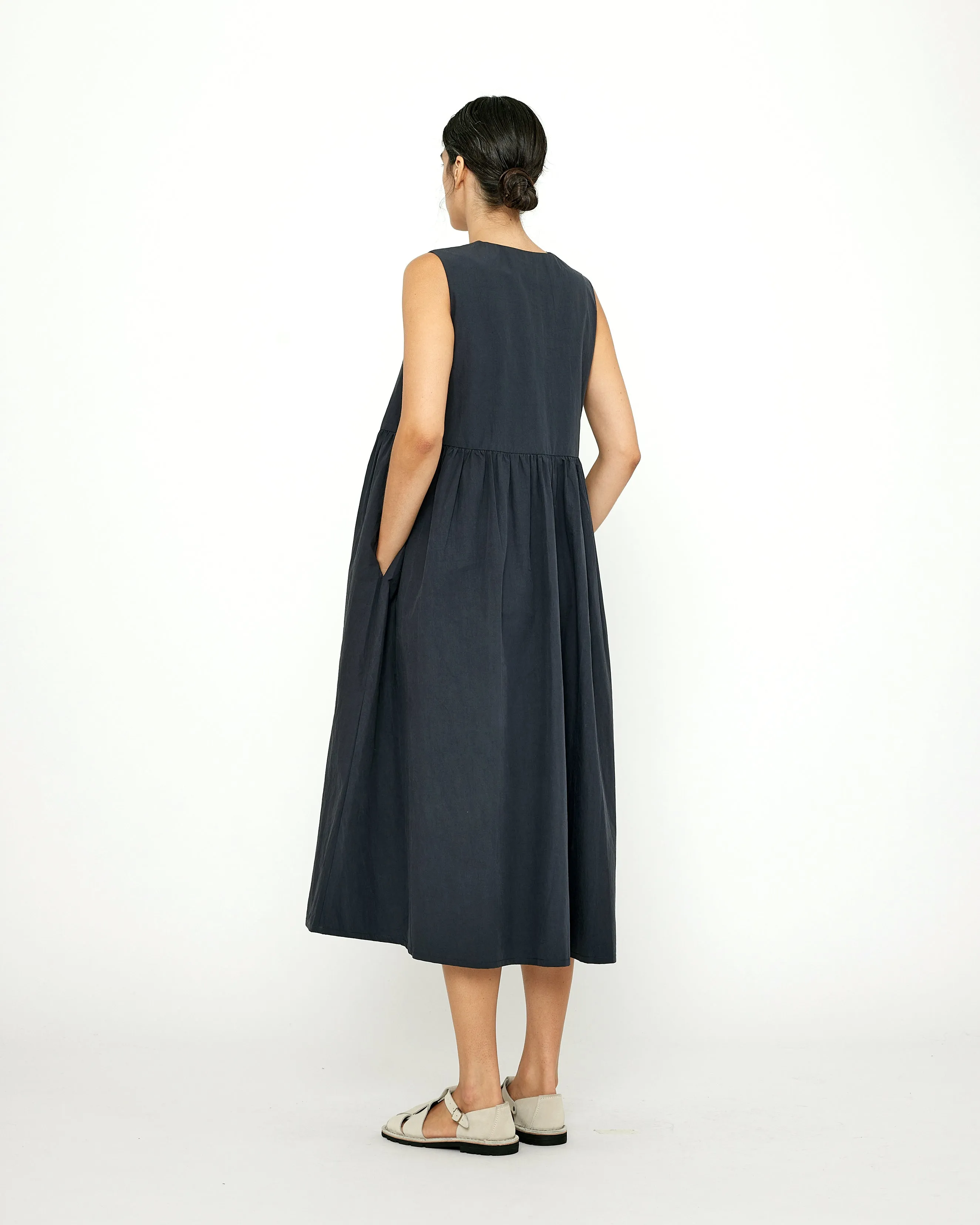 Papery V-Neck Dress - SS24 - Navy Black sold by 7115 by Szeki product image thumbnail 3