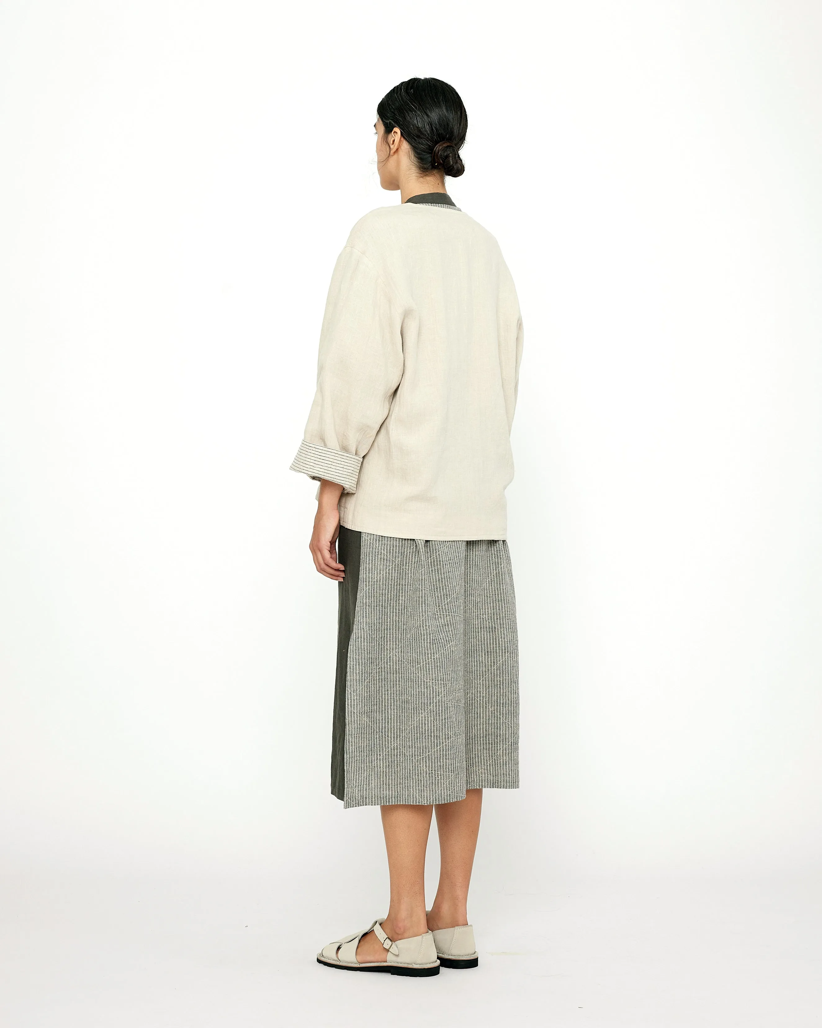 Reversible Linen Spring Jacket - SS24 - Light Stripes sold by 7115 by Szeki product image thumbnail 2