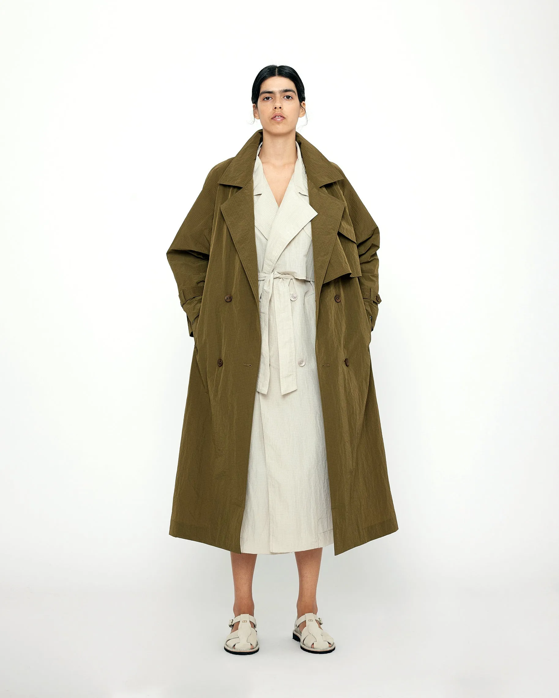Long Rain Trench - SS24 - Kelp sold by 7115 by Szeki