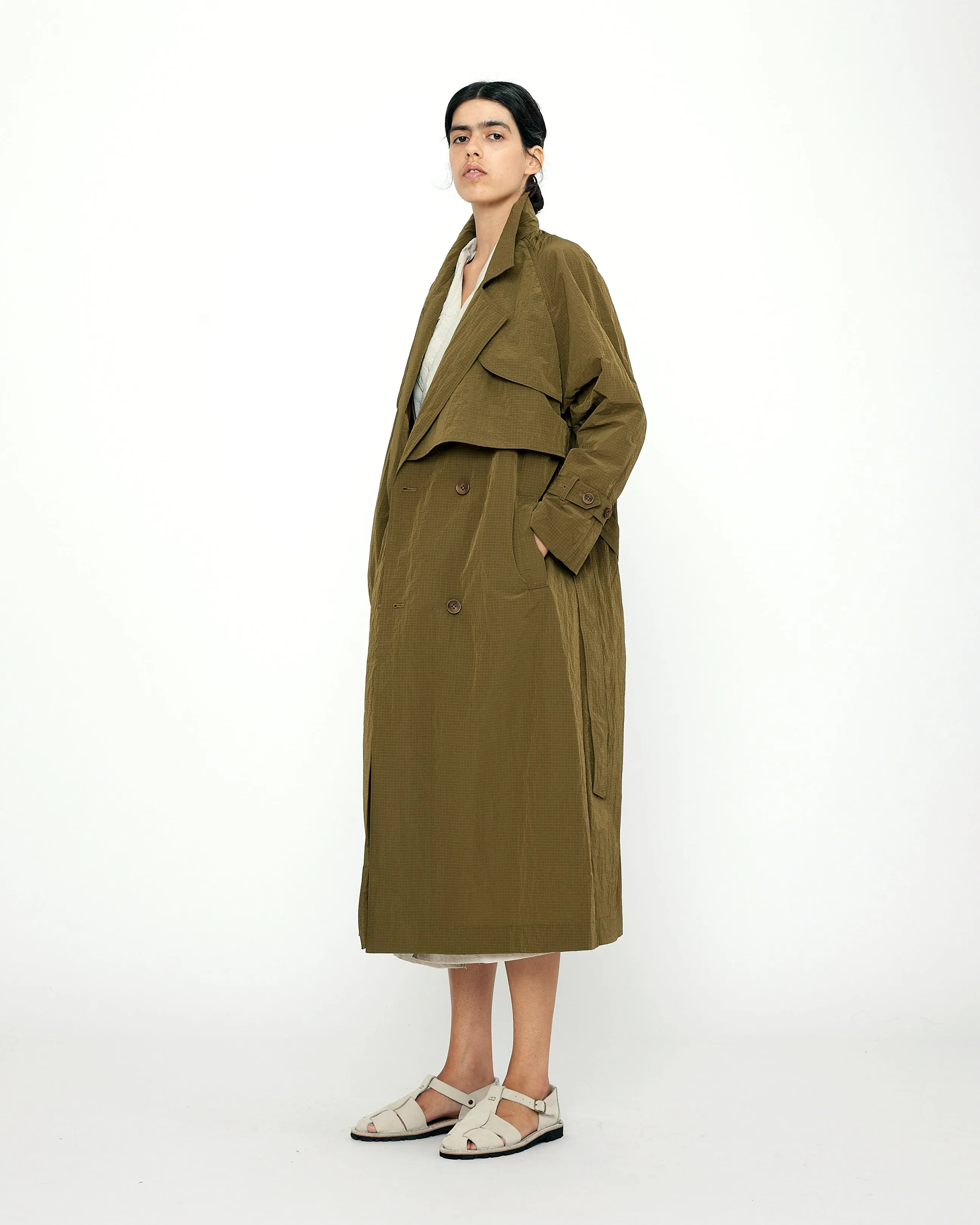 Long Rain Trench - SS24 - Kelp sold by 7115 by Szeki product image thumbnail 3