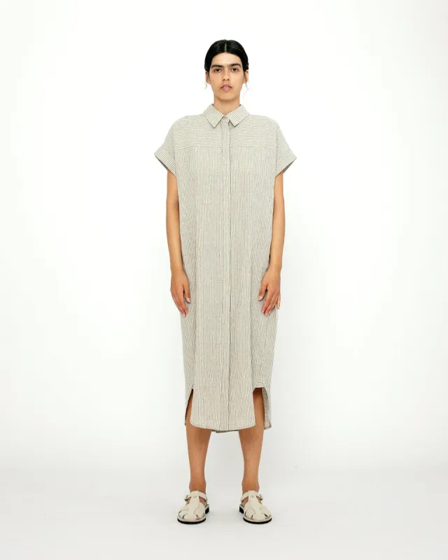 Striped Shirt Maxi - SS24 - Light Stripes made by 7115 by Szeki