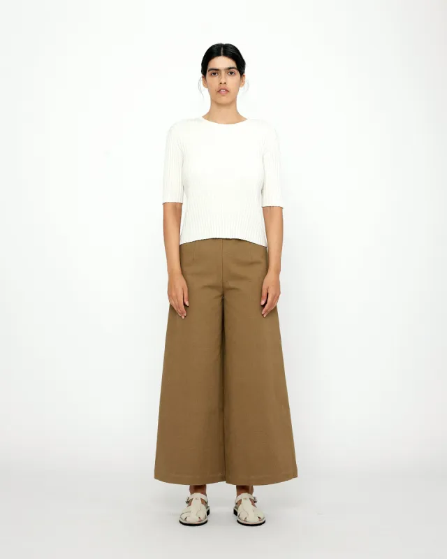 Mid-Sleeves Ribbed Top - SS24 - Off-White sold by 7115 by Szeki