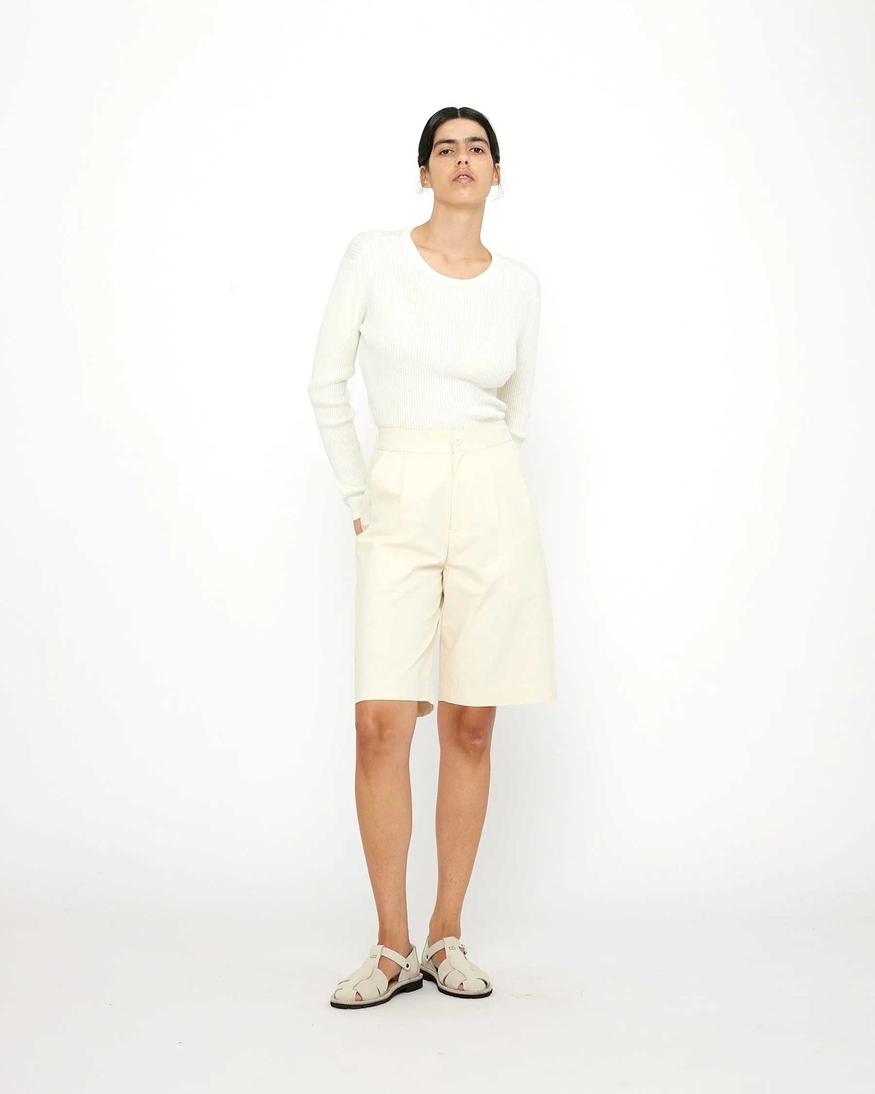 Long Sleeves Ribbed Top - SS24 - Off-White sold by 7115 by Szeki
