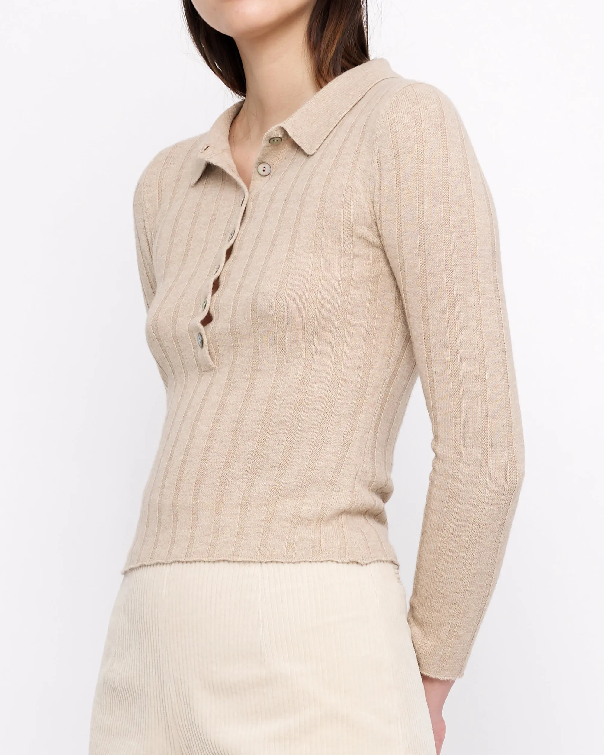 Yak Collared Long Sleeves - FW24 - Desert Sand sold by 7115 by Szeki product image thumbnail 2