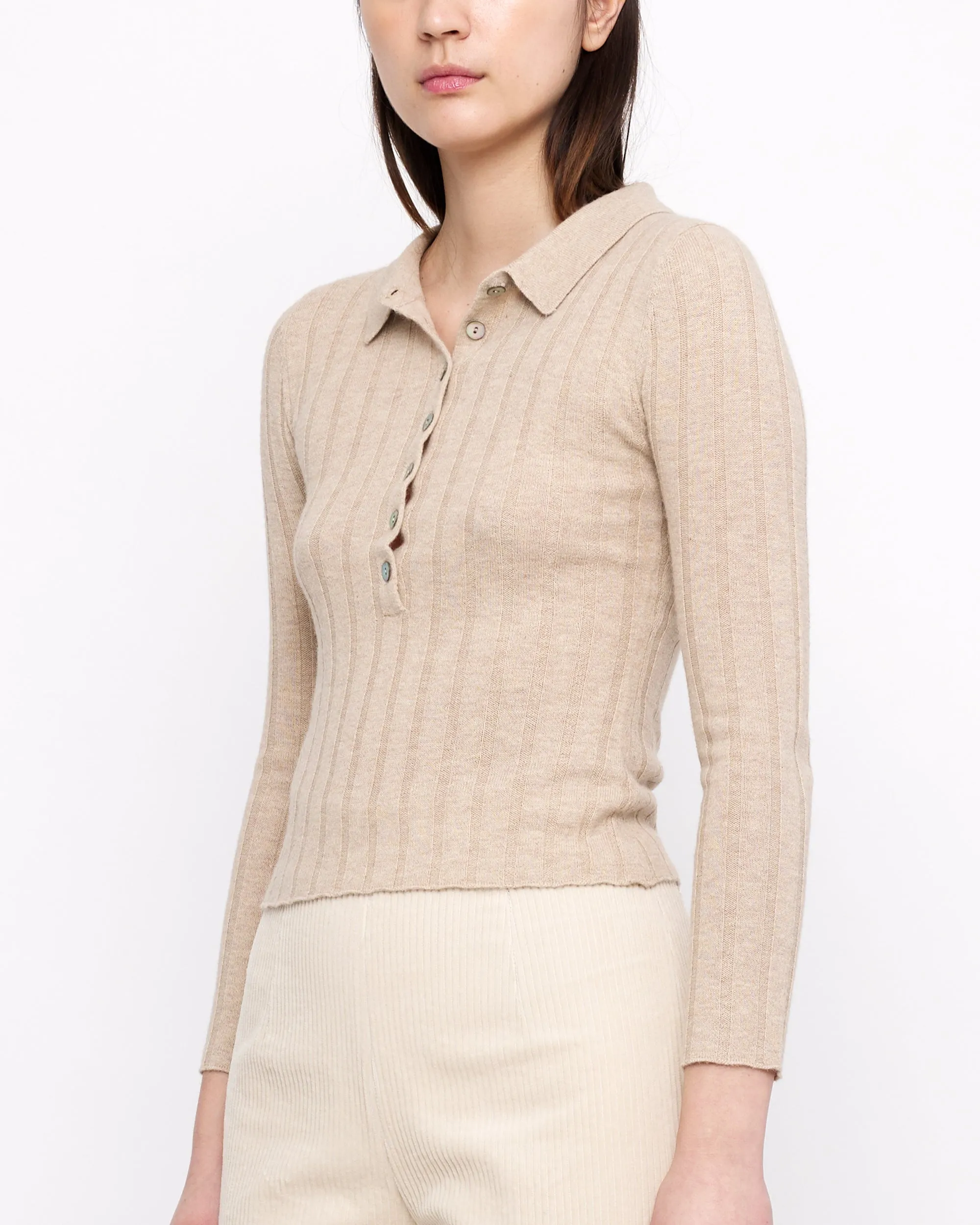 Yak Collared Long Sleeves - FW24 - Desert Sand sold by 7115 by Szeki product image thumbnail 4