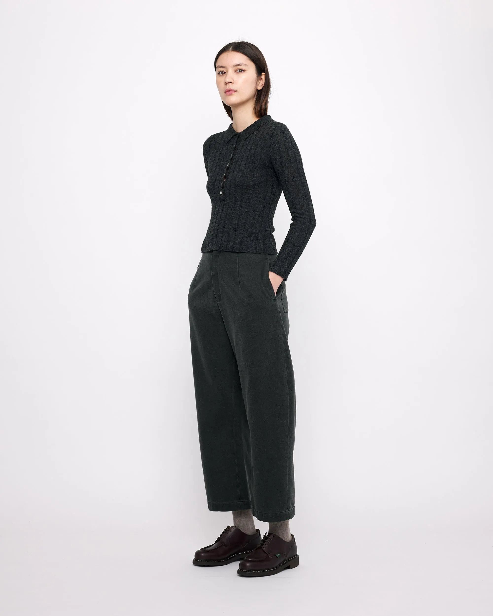 Yak Collared Long Sleeves - FW24 - Charcoal sold by 7115 by Szeki product image thumbnail 4