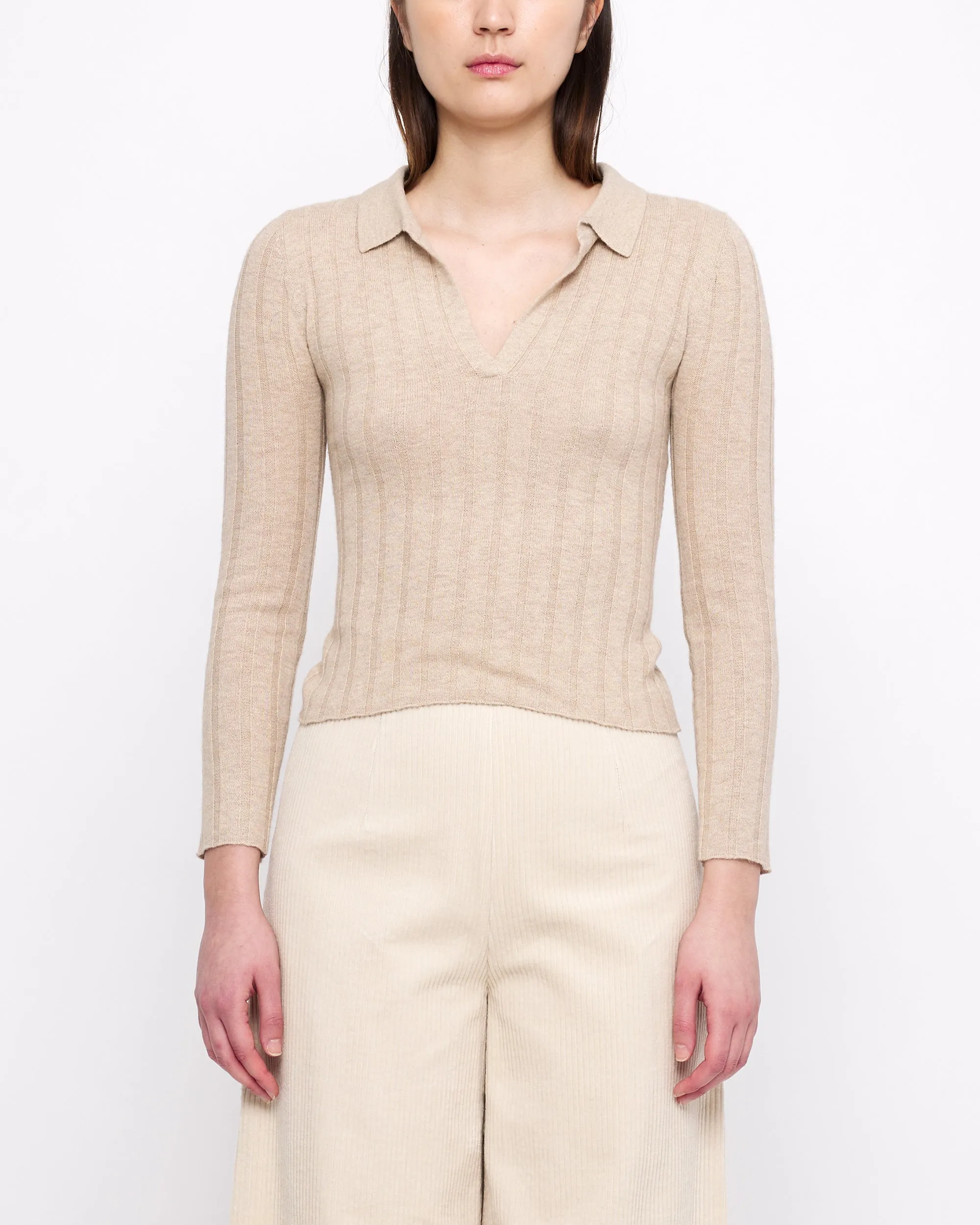 Yak V-Neck Long Sleeves - FW24 - Desert Sand sold by 7115 by Szeki product image thumbnail 2