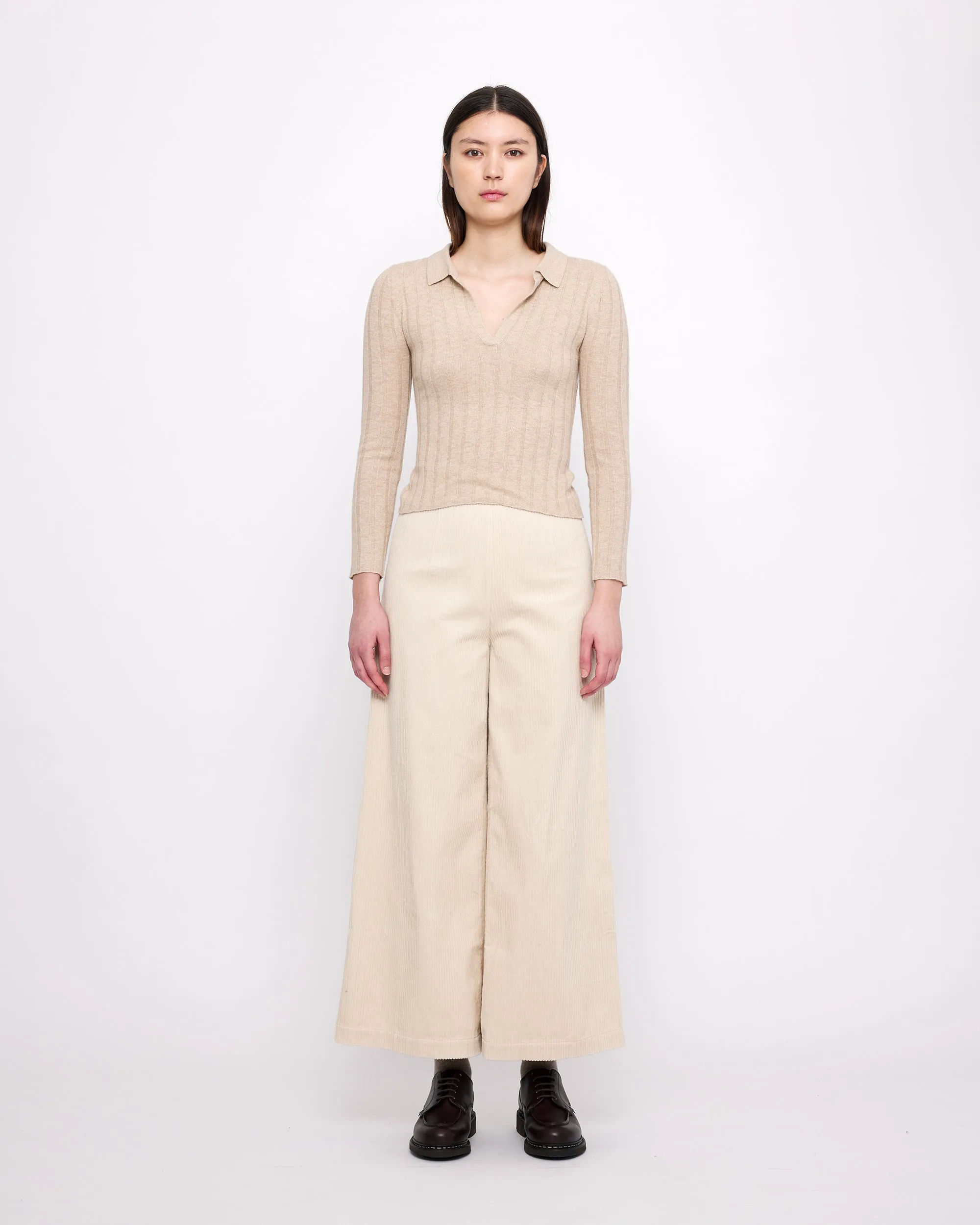 Yak V-Neck Long Sleeves - FW24 - Desert Sand sold by 7115 by Szeki