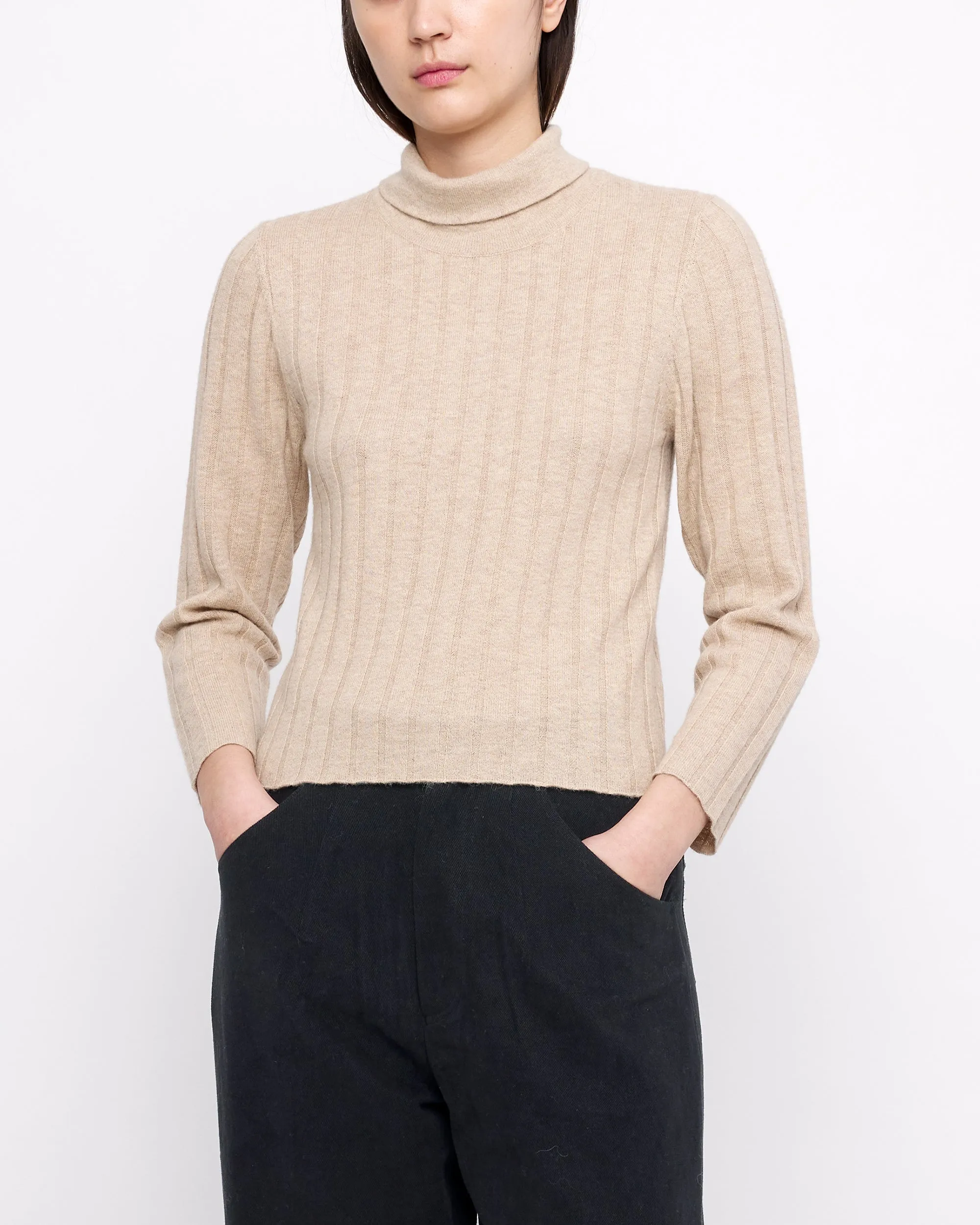 Yak Ribbed Roll Neck - FW24 - Desert Sand sold by 7115 by Szeki product image thumbnail 3