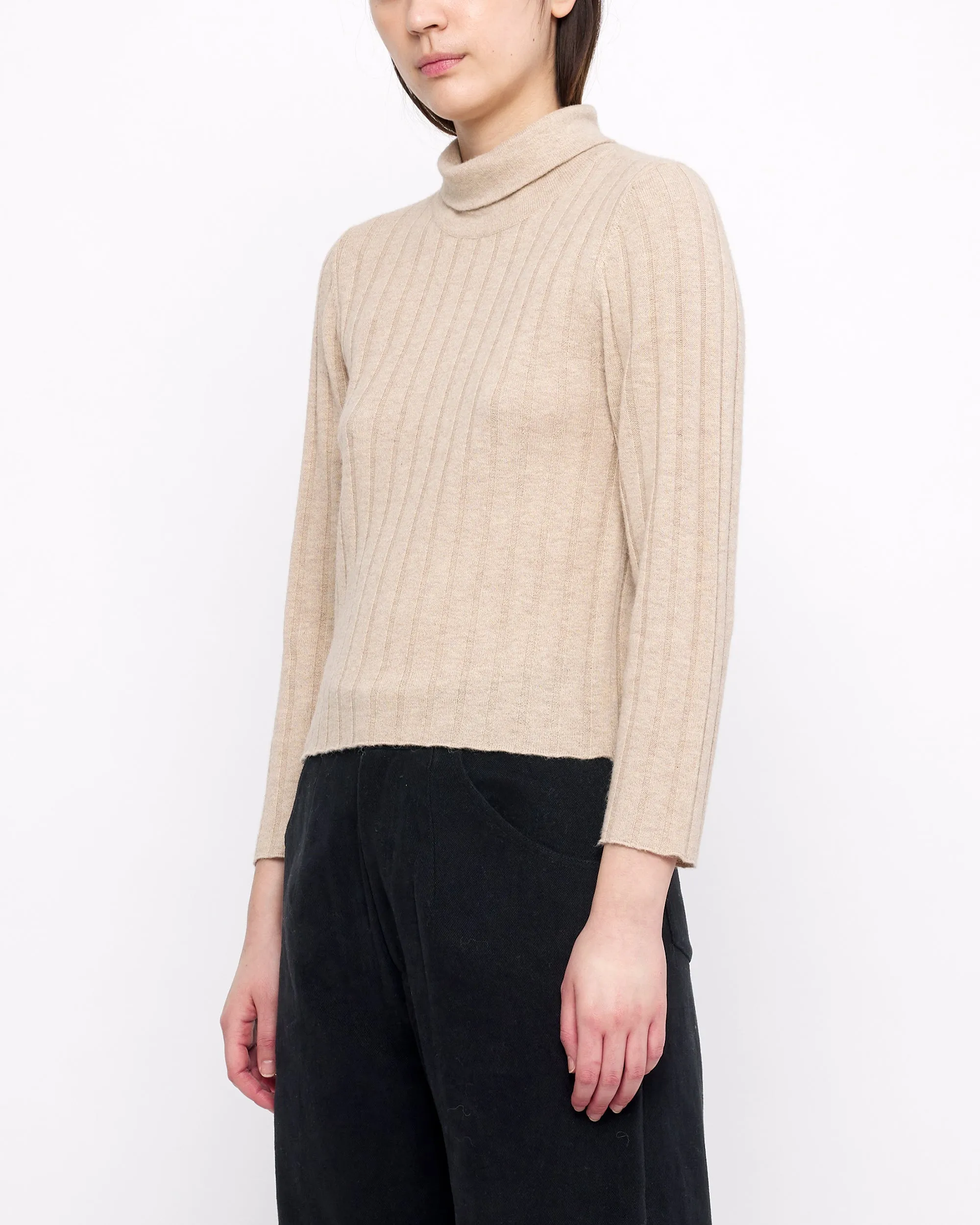Yak Ribbed Roll Neck - FW24 - Desert Sand sold by 7115 by Szeki product image thumbnail 4