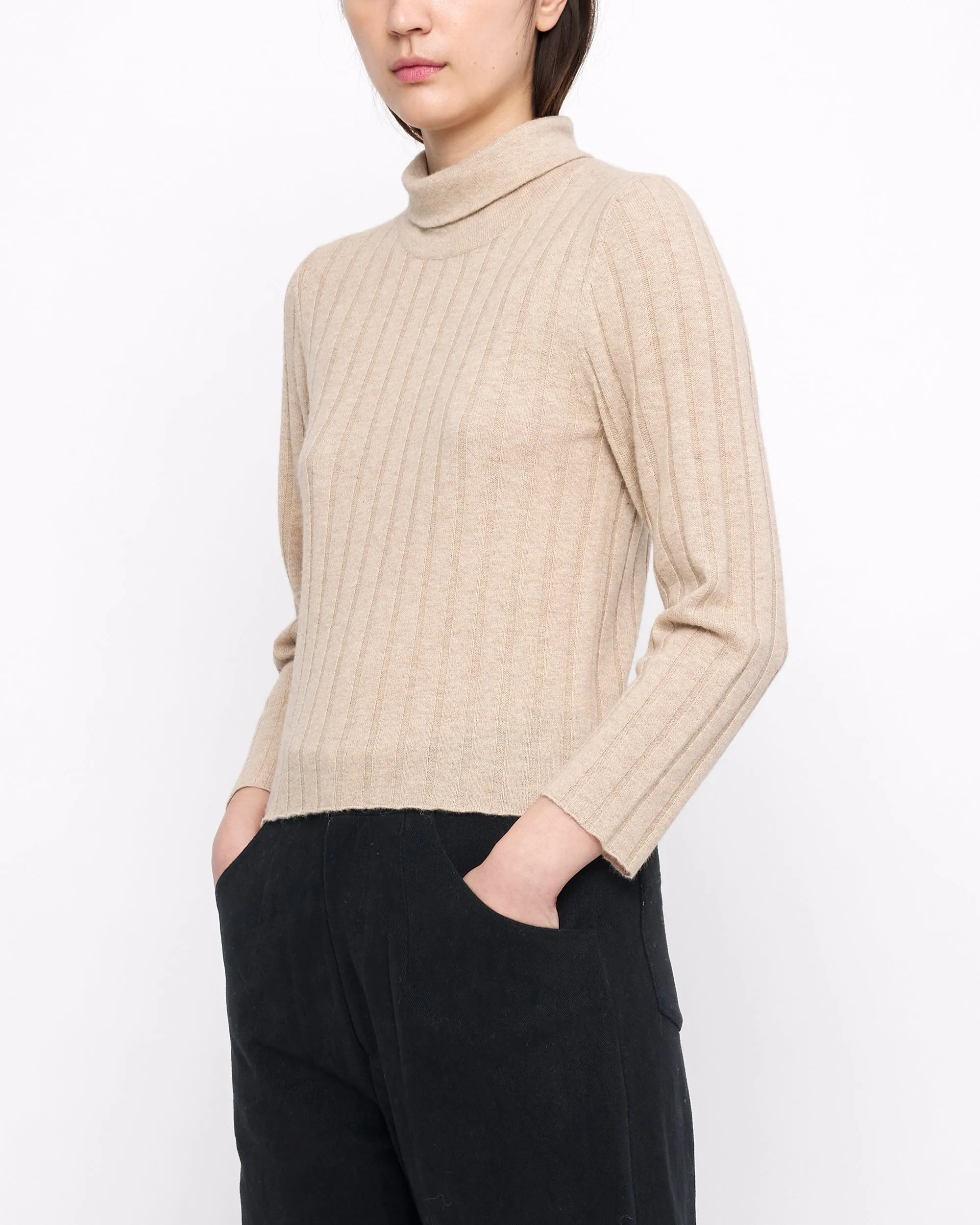 Yak Ribbed Roll Neck - FW24 - Desert Sand sold by 7115 by Szeki product image thumbnail 2