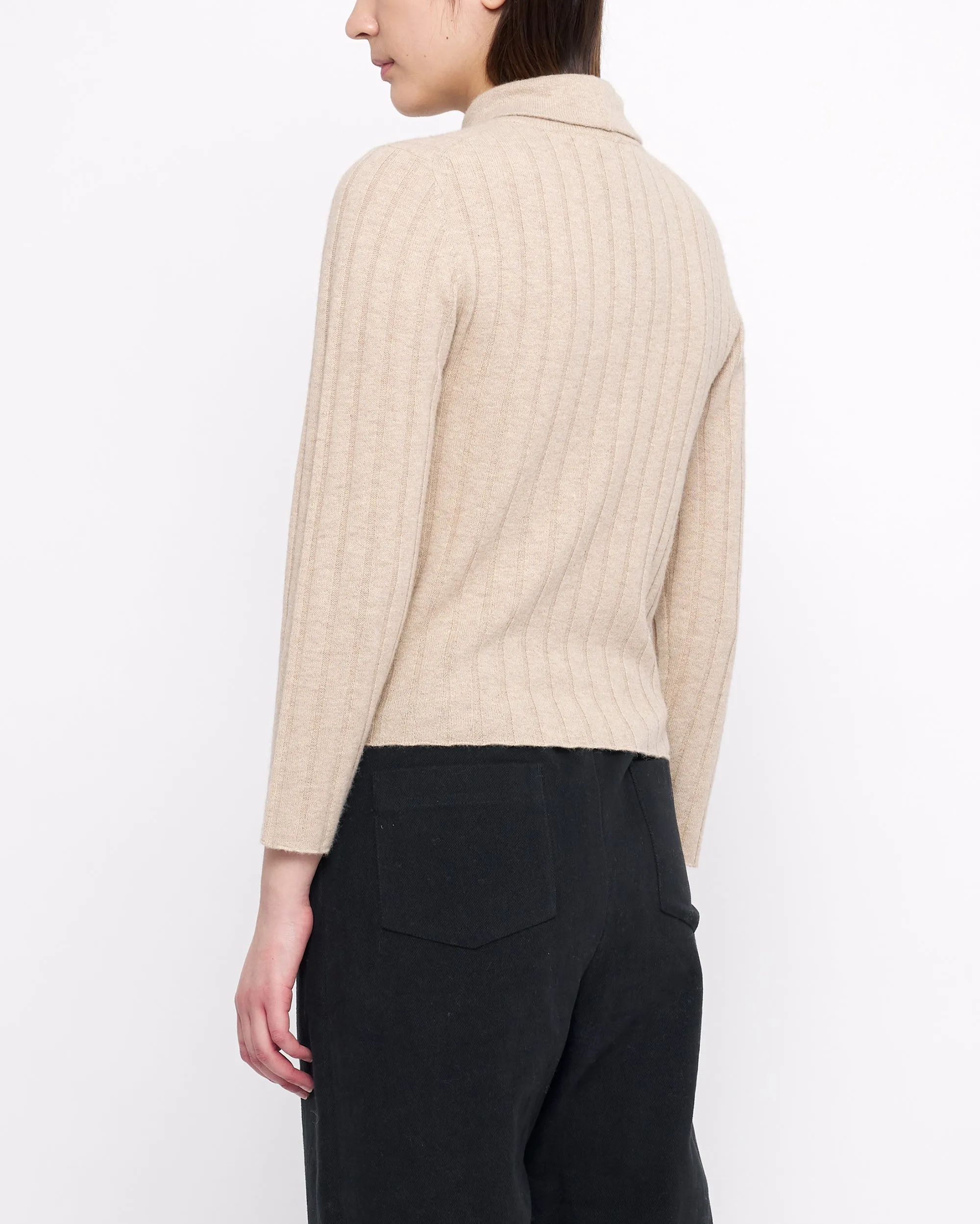 Yak Ribbed Roll Neck - FW24 - Desert Sand sold by 7115 by Szeki product image thumbnail 5