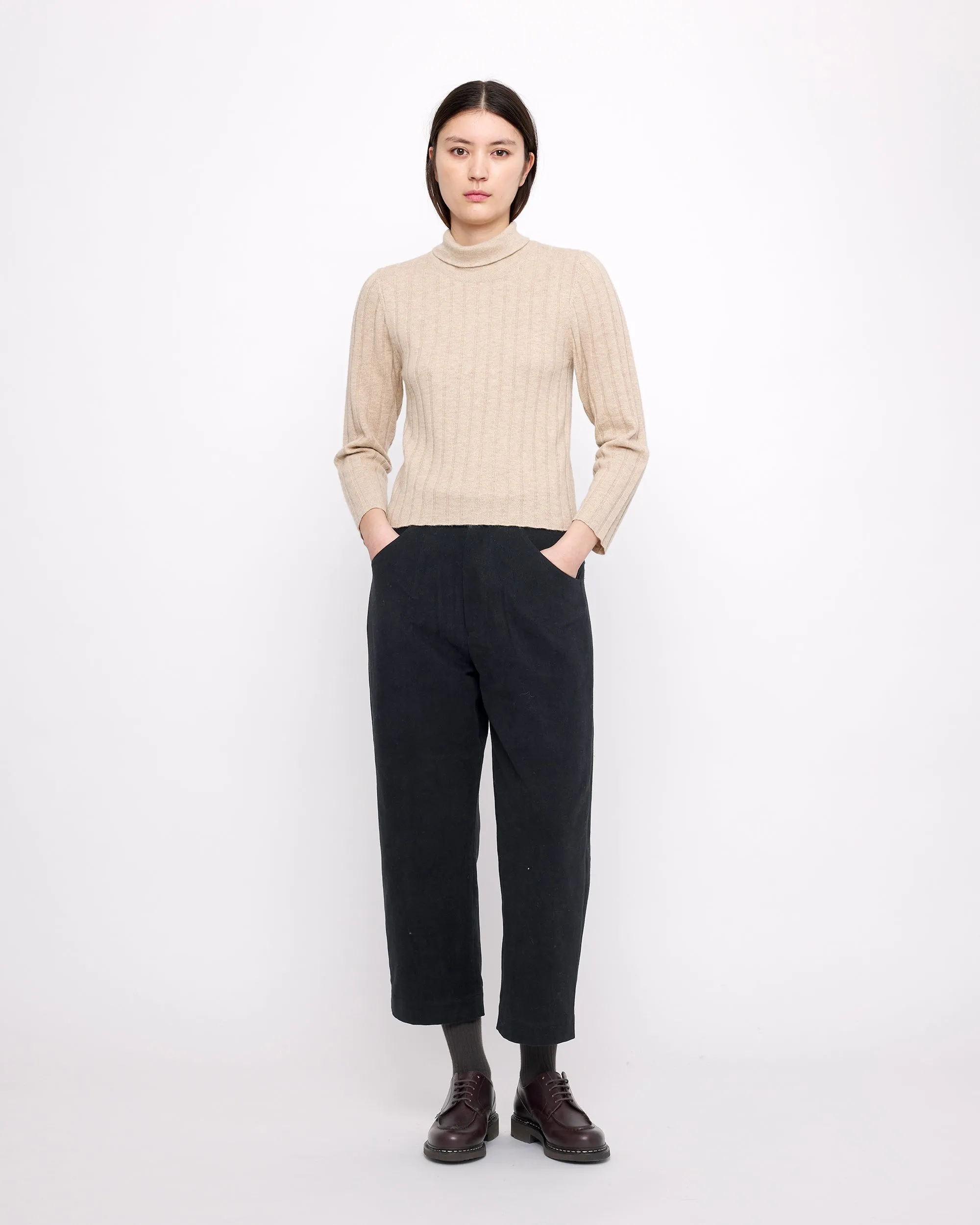 Yak Ribbed Roll Neck - FW24 - Desert Sand sold by 7115 by Szeki