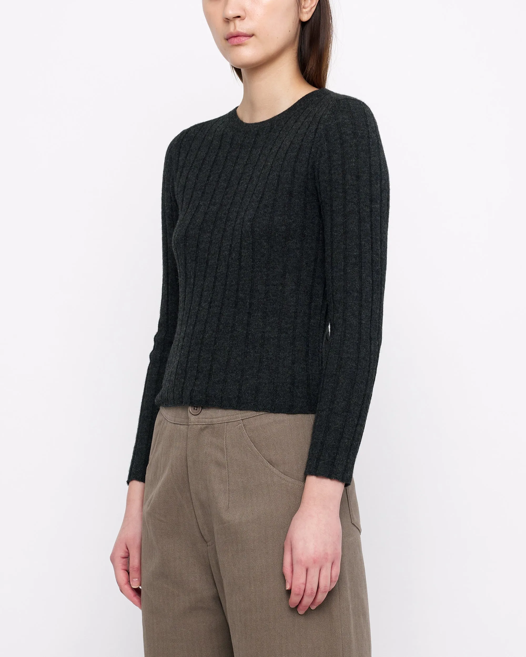 Yak Ribbed Long Sleeves- FW24 - Charcoal sold by 7115 by Szeki product image thumbnail 2