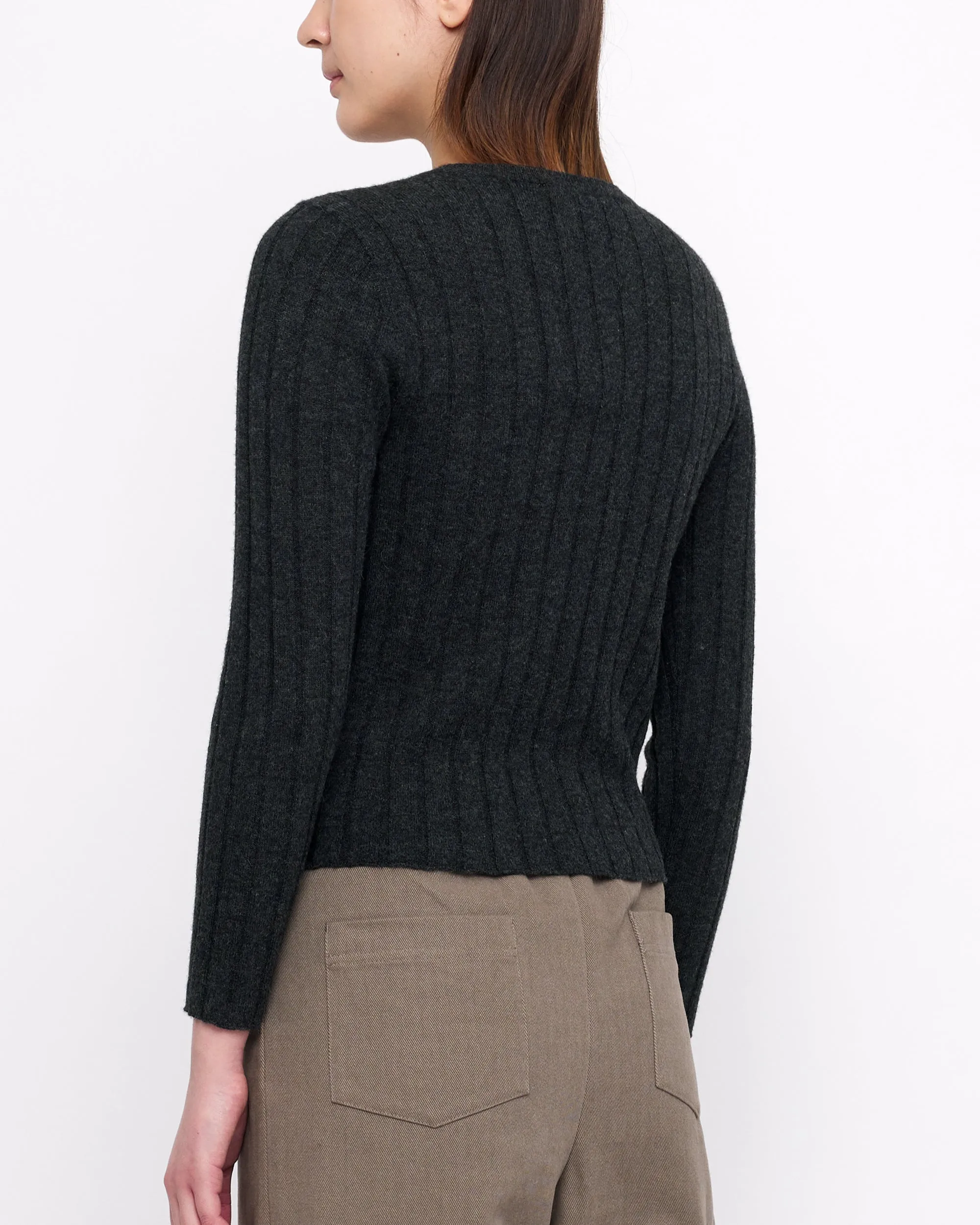 Yak Ribbed Long Sleeves- FW24 - Charcoal sold by 7115 by Szeki product image thumbnail 4