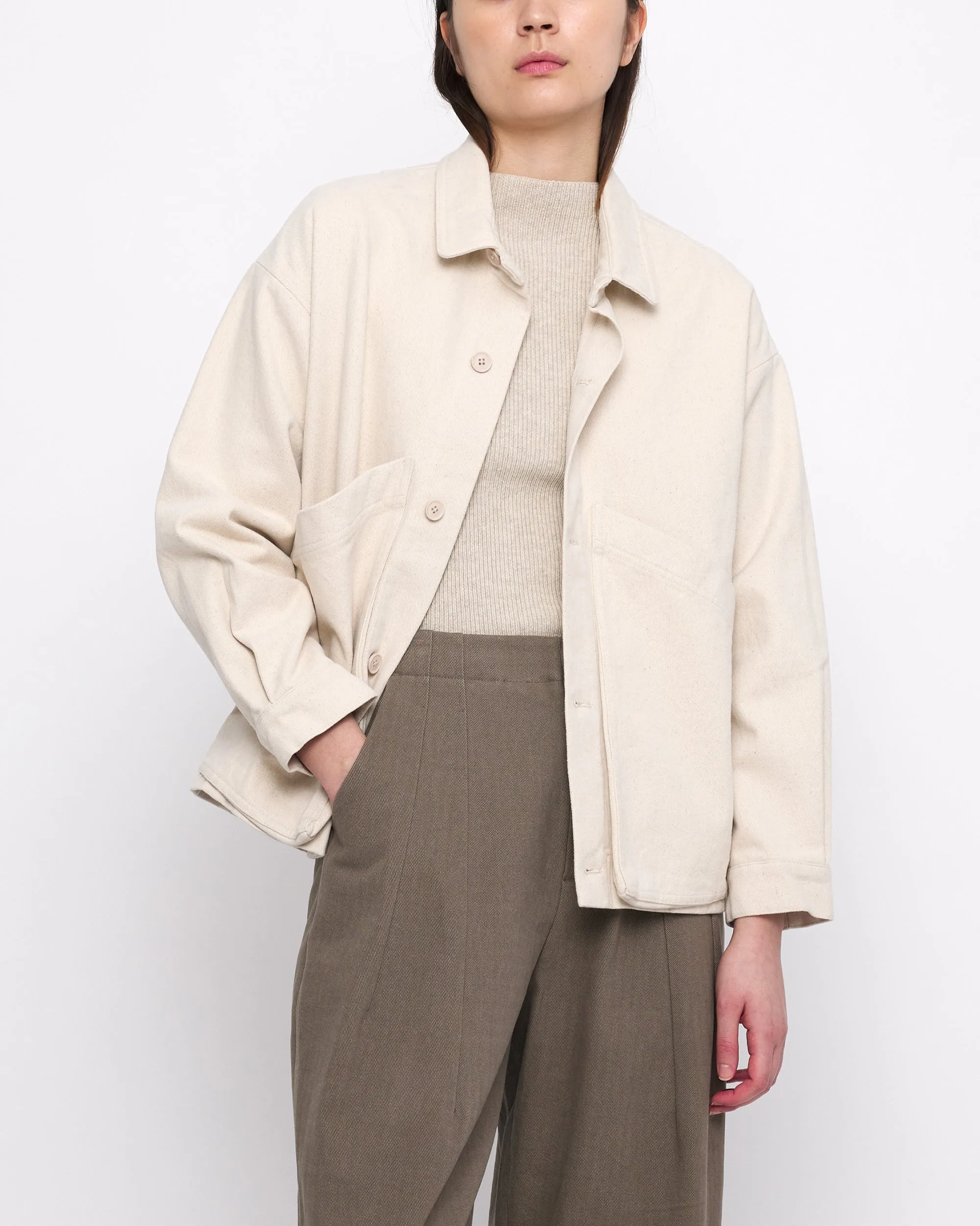 Signature Panel Pockets Shirt Jacket - Heavy Canvas Edition - Off-White sold by 7115 by Szeki product image thumbnail 5