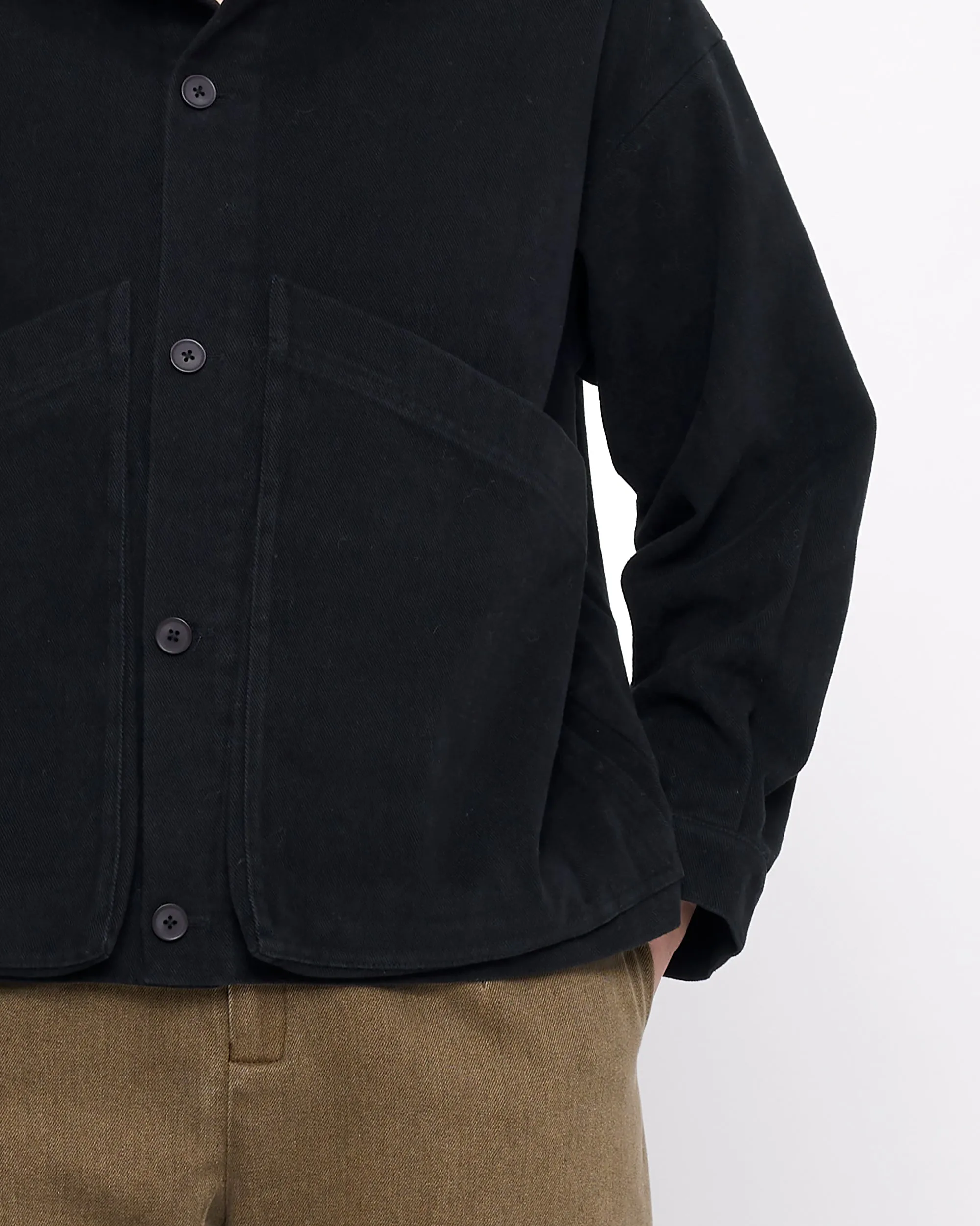 Signature Panel Pockets Shirt Jacket - Heavy Canvas Edition - Black sold by 7115 by Szeki product image thumbnail 3