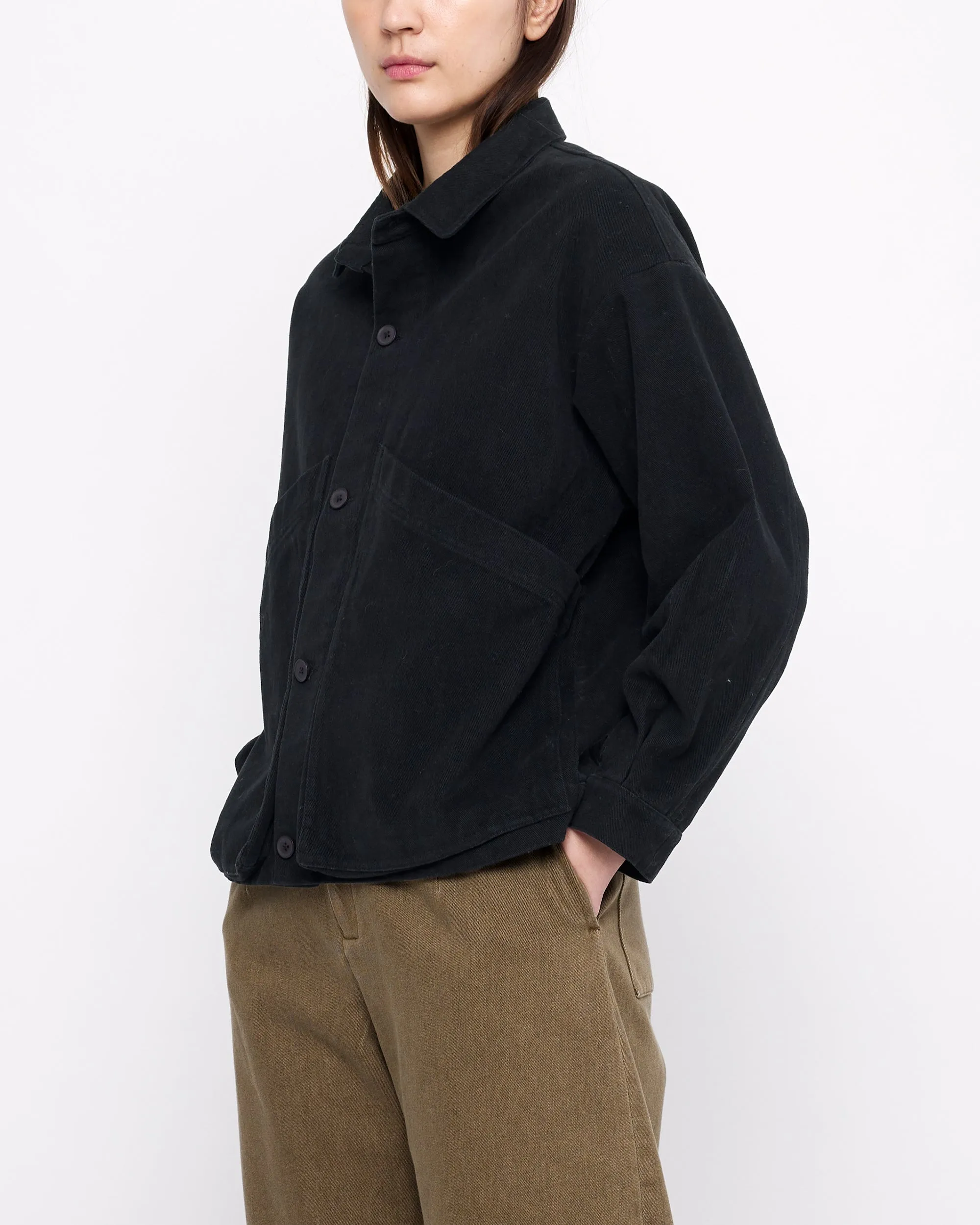 Signature Panel Pockets Shirt Jacket - Heavy Canvas Edition - Black sold by 7115 by Szeki product image thumbnail 2