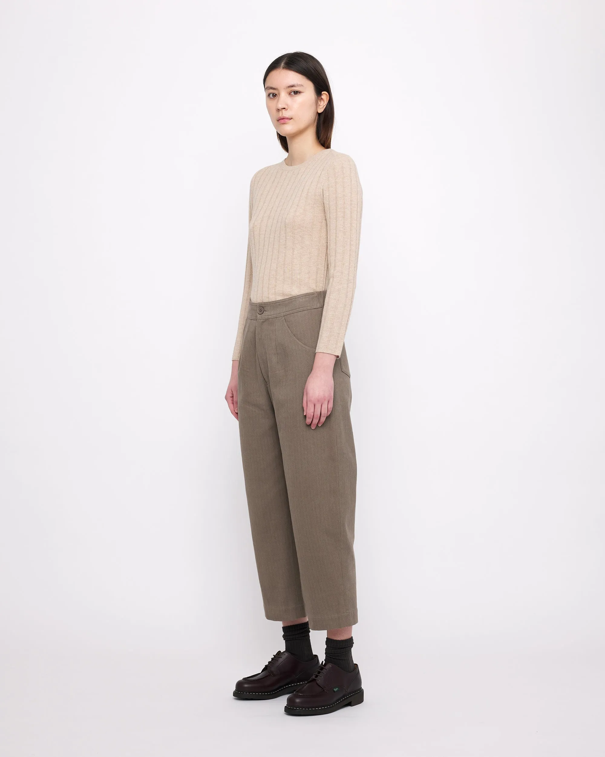 Signature Curve Legged Trouser - Heavy Canvas Edition - Umber sold by 7115 by Szeki product image thumbnail 3