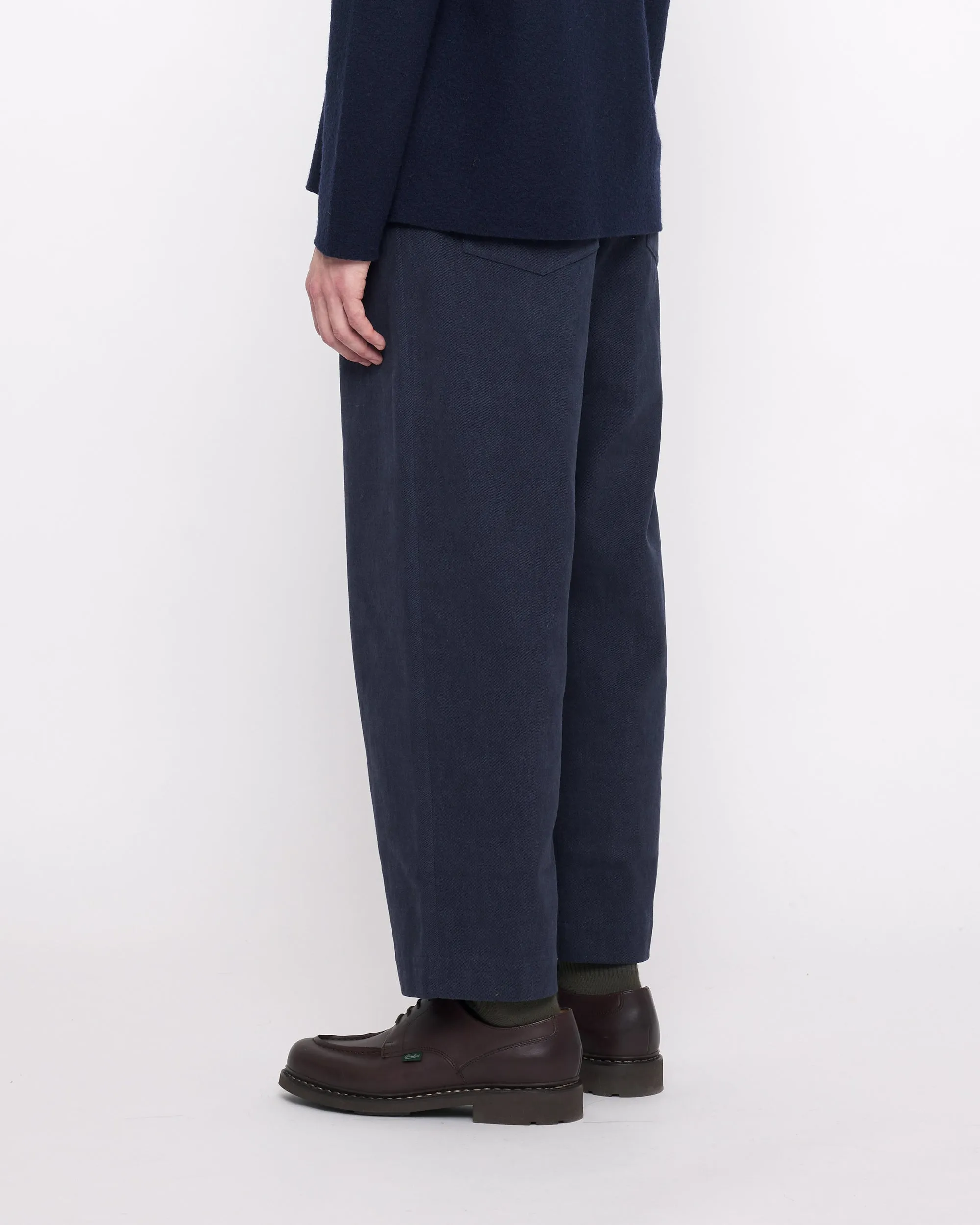 Signature Curve Legged Trouser - Heavy Canvas Edition - Navy sold by 7115 by Szeki product image thumbnail 4