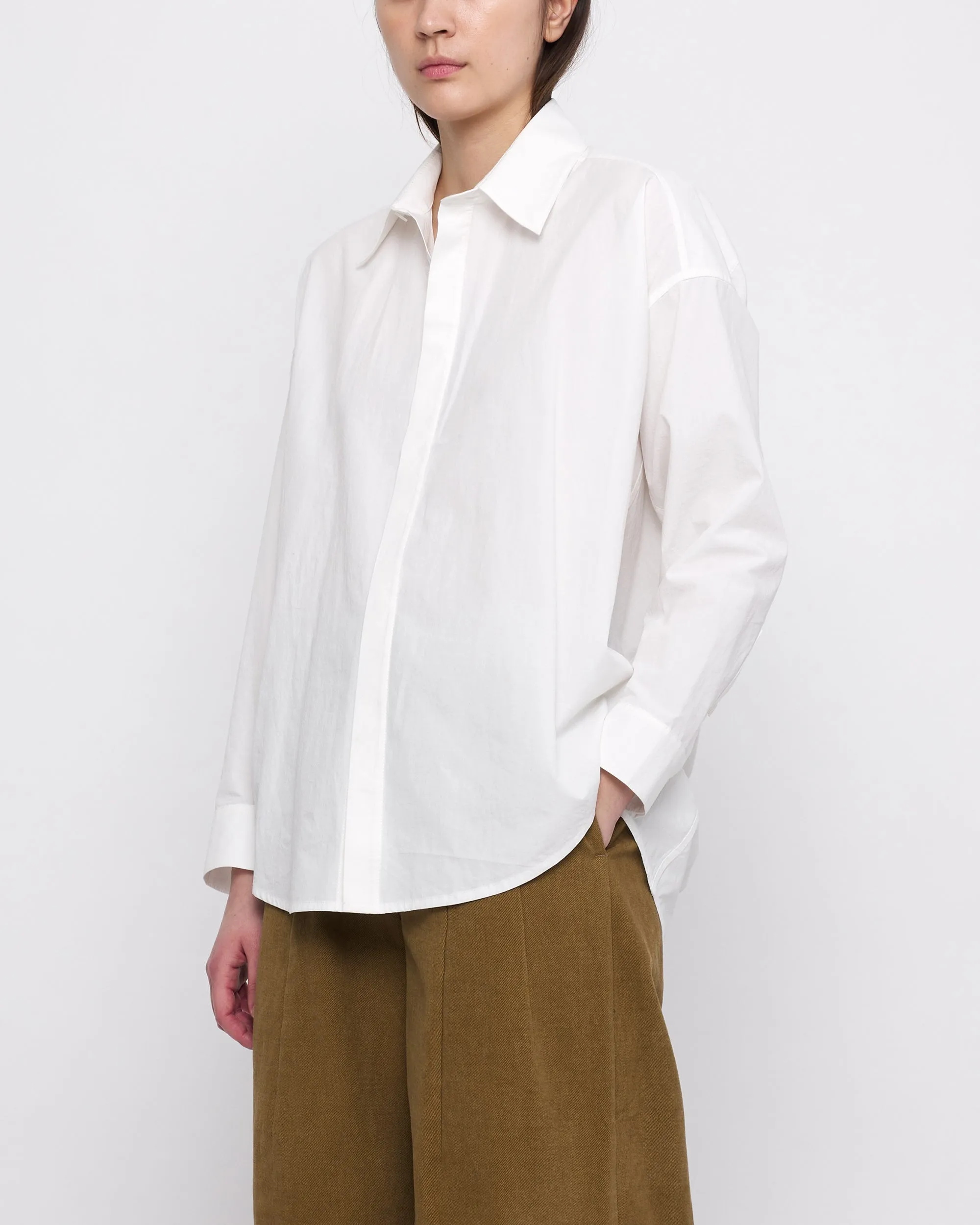 Cocoon Dress Shirt - FW24 - White sold by 7115 by Szeki product image thumbnail 3