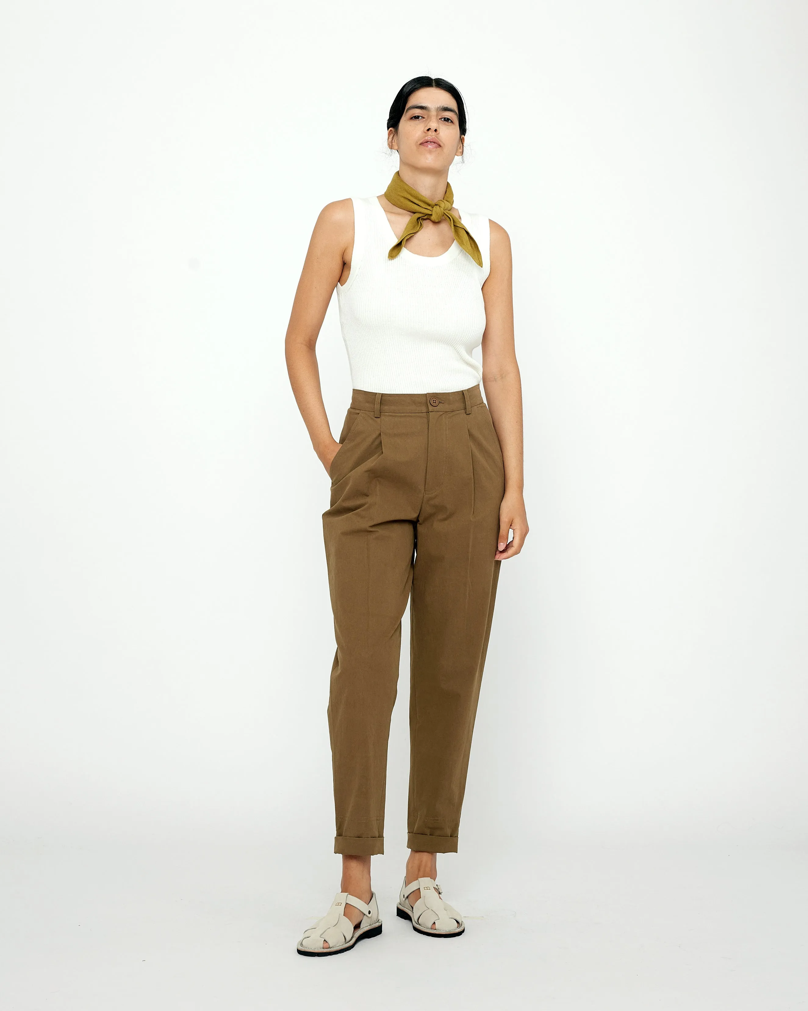 Signature Painter Trouser - Cotton Edition - Brown sold by 7115 by Szeki