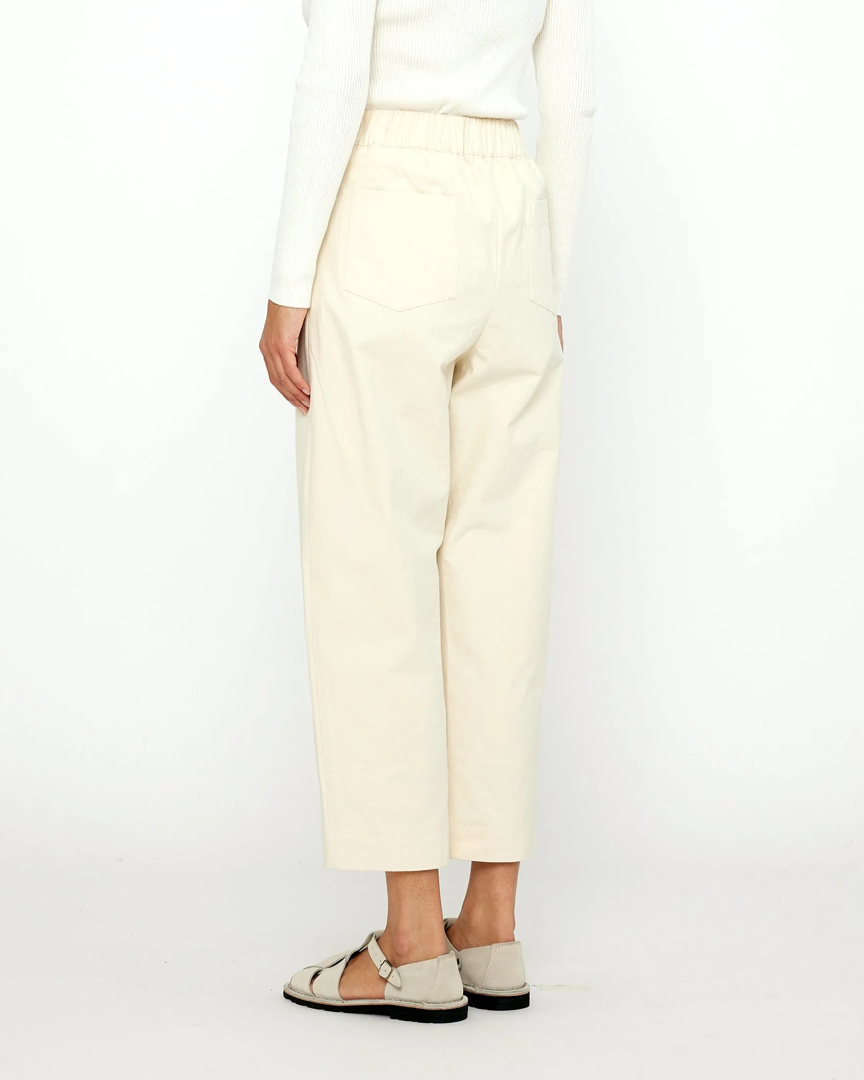 Signature Curve-Legged Trouser - Cotton Edition - Off-White sold by 7115 by Szeki product image thumbnail 3