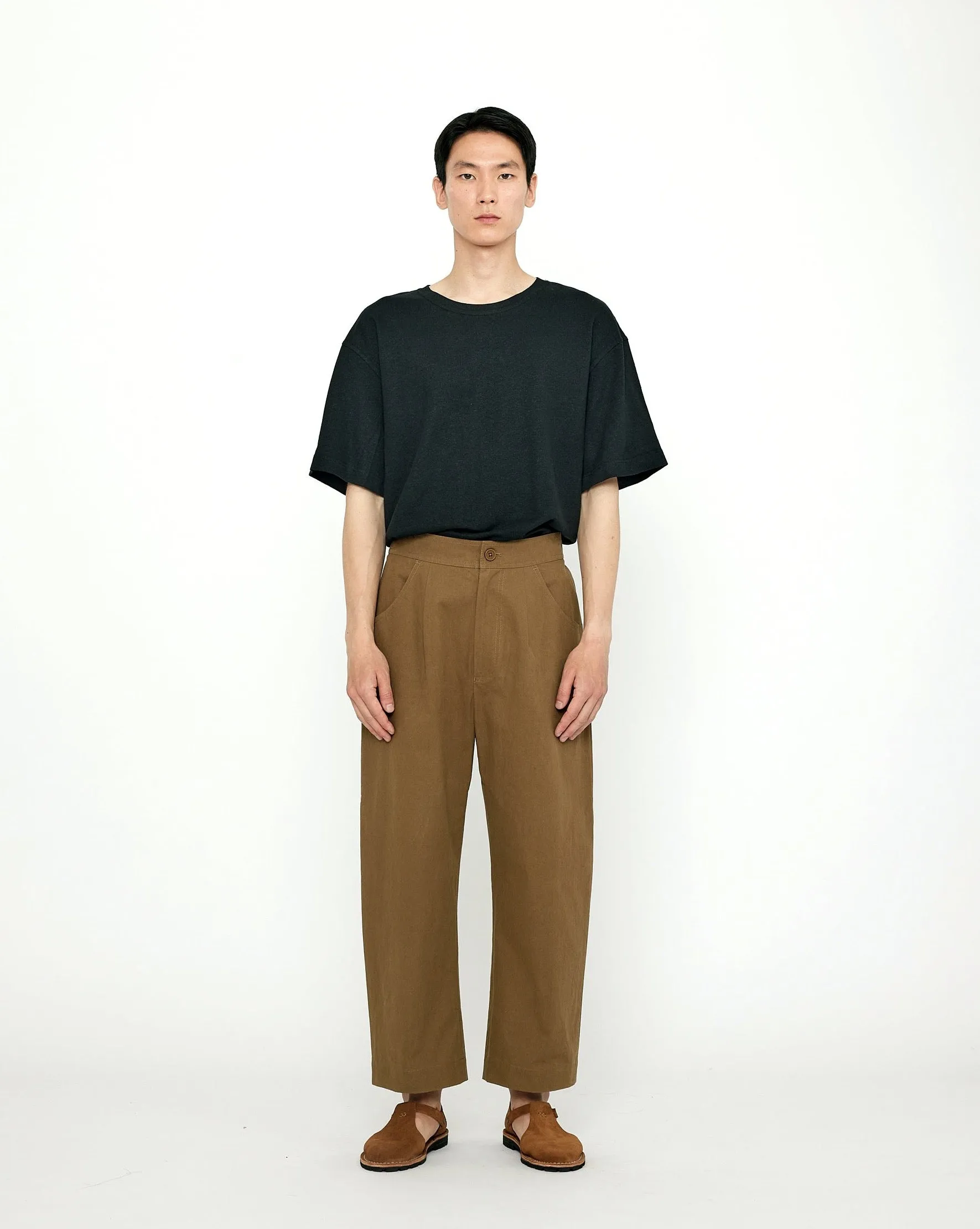 Signature Curve-Legged Trouser - Cotton Edition - Brown sold by 7115 by Szeki