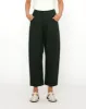 Signature Curve-Legged Trouser - Cotton Edition - Black sold by 7115 by Szeki