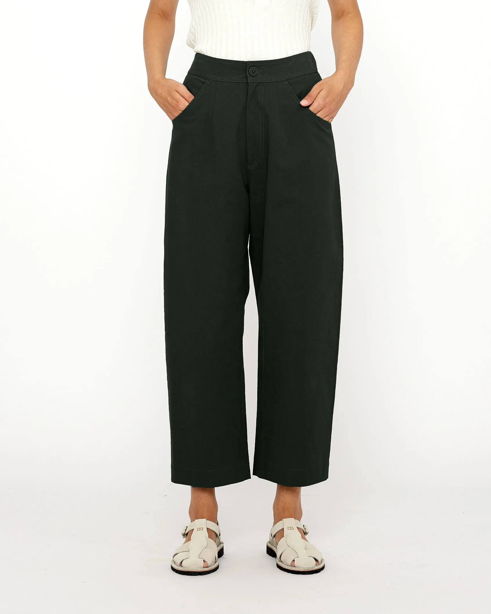 Signature Curve-Legged Trouser - Cotton Edition - Black sold by 7115 by Szeki product image thumbnail 2