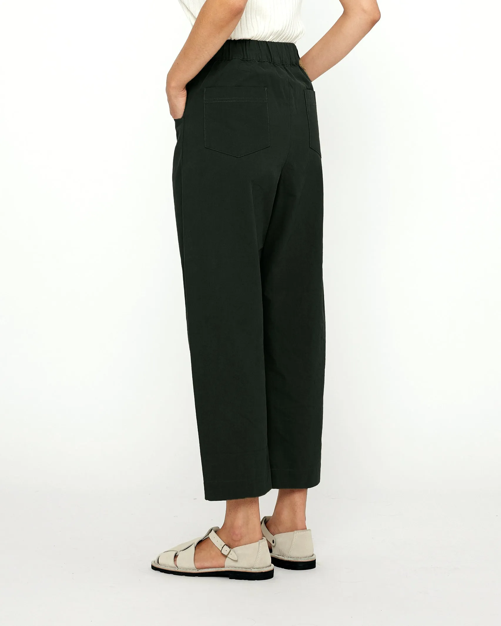 Signature Curve-Legged Trouser - Cotton Edition - Black sold by 7115 by Szeki product image thumbnail 4