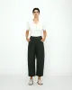 Signature Curve-Legged Trouser - Cotton Edition - Black sold by 7115 by Szeki
