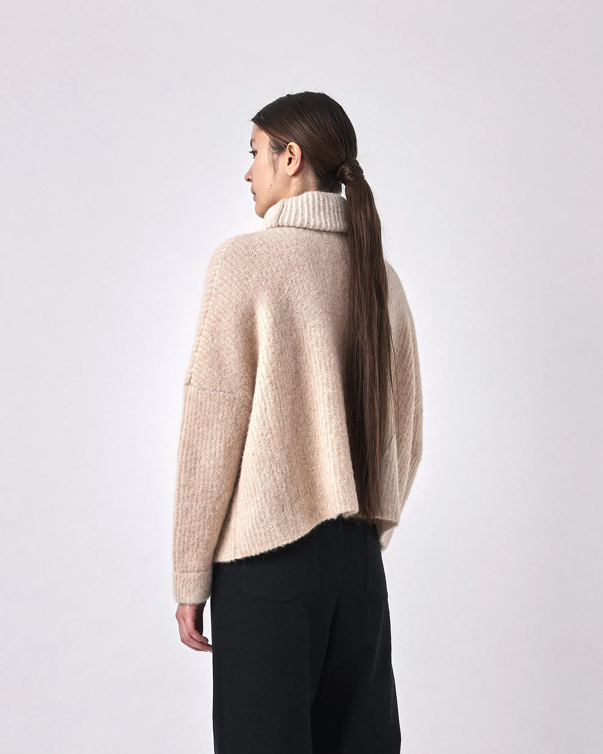 Alpaca Striped Turtleneck - FW23 - Light Stripes sold by 7115 by Szeki product image thumbnail 2