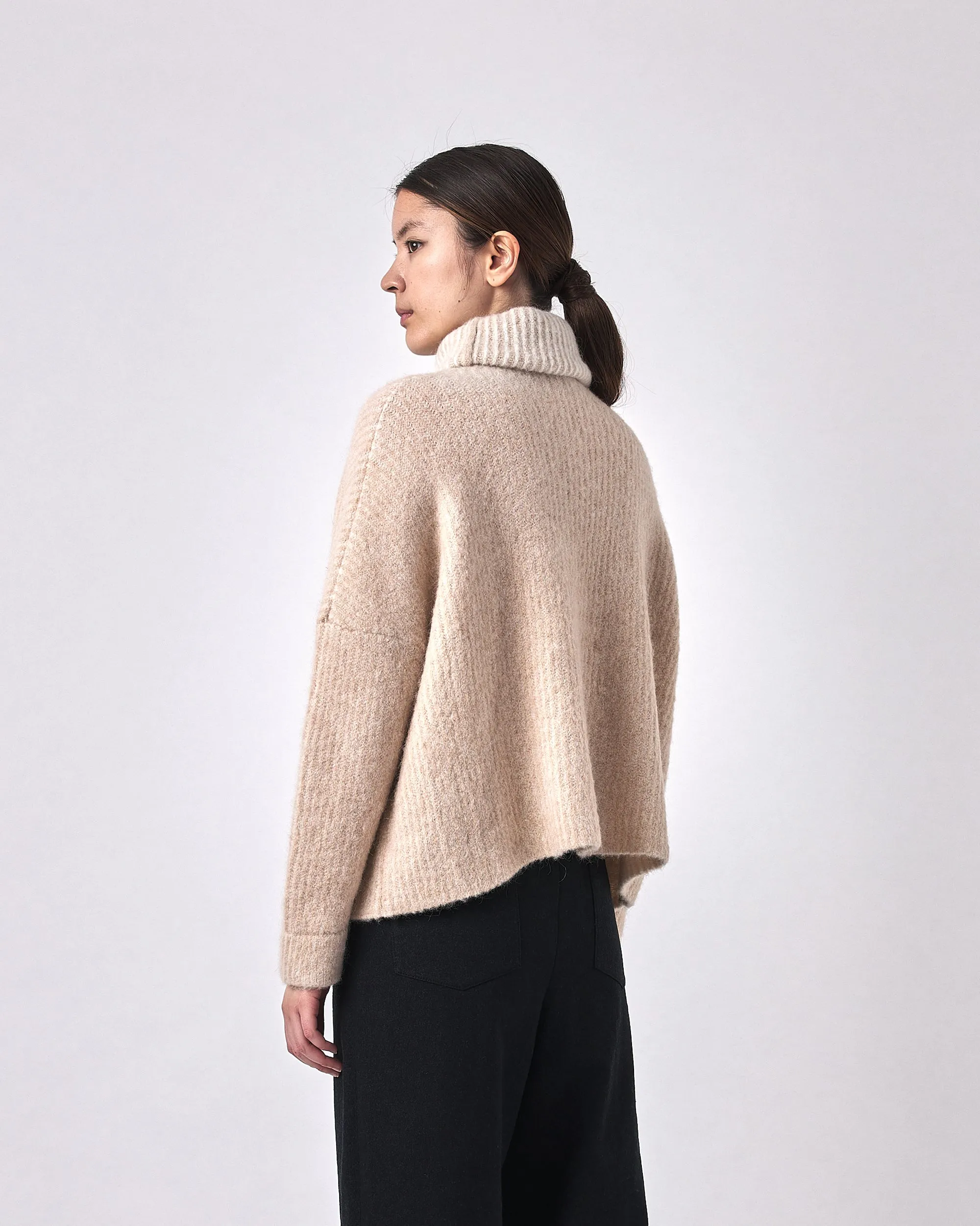 Alpaca Striped Turtleneck - FW23 - Light Stripes sold by 7115 by Szeki product image thumbnail 5