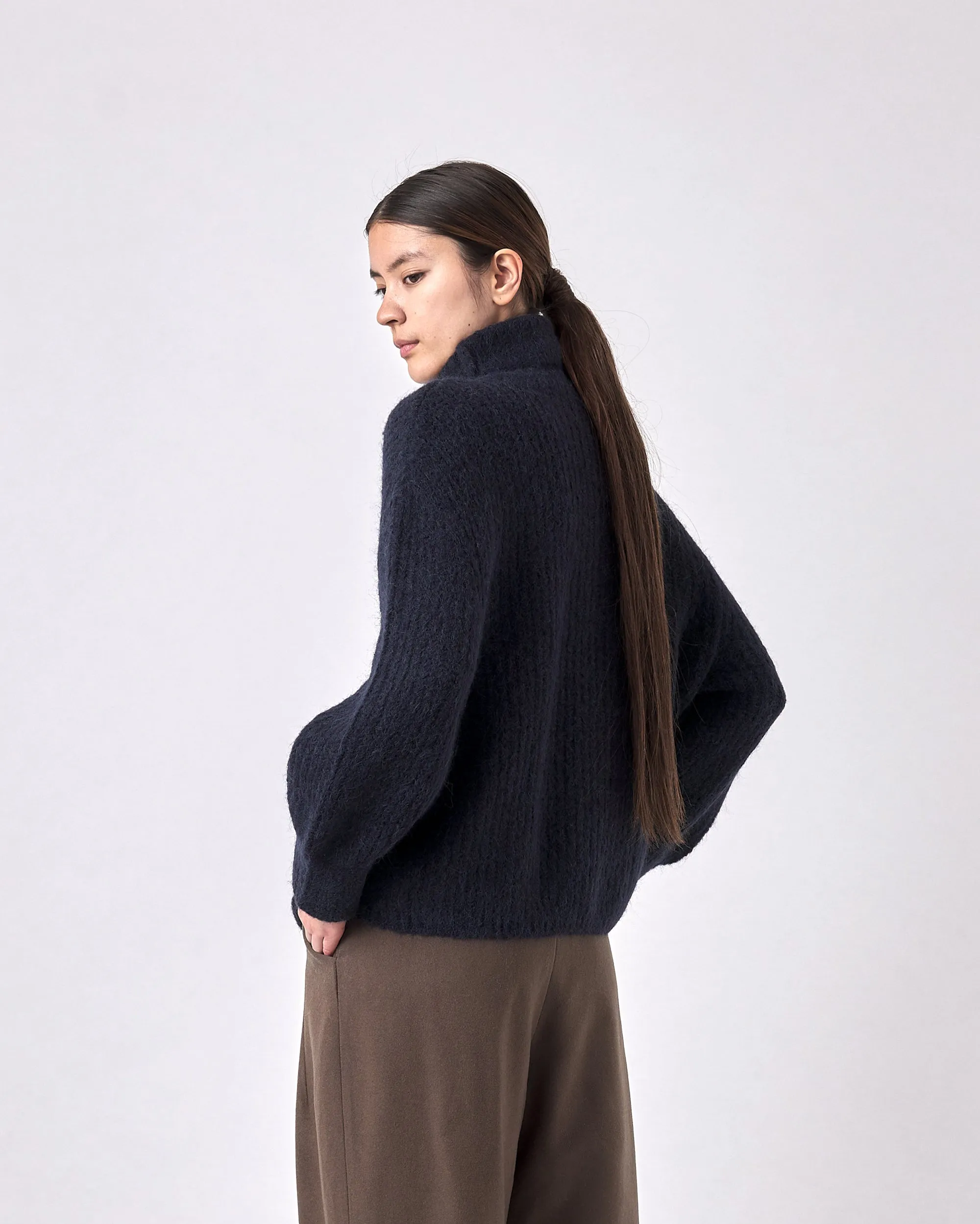 Brushed Airy Turtleneck - FW23 - Navy sold by 7115 by Szeki product image thumbnail 2