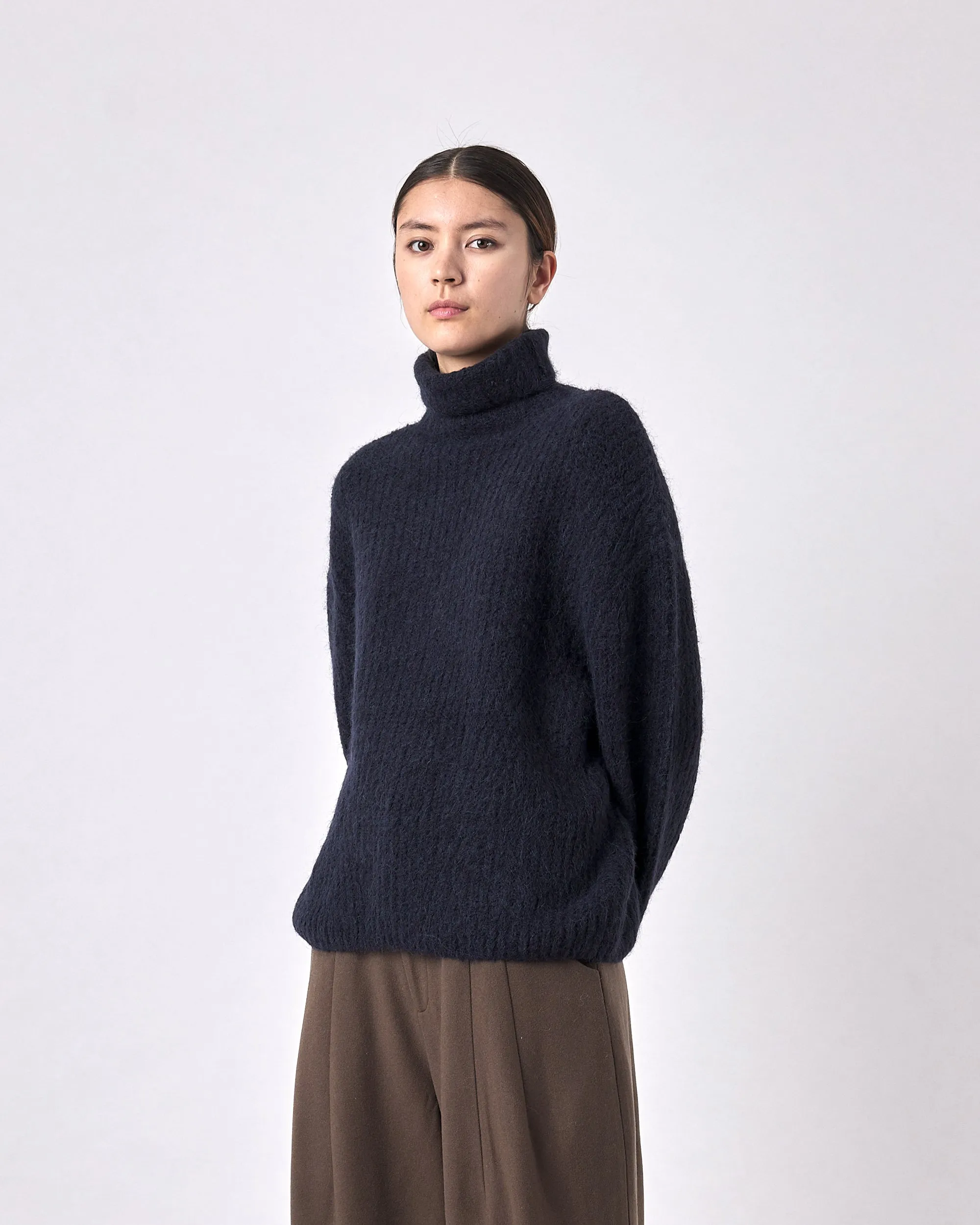 Brushed Airy Turtleneck - FW23 - Navy sold by 7115 by Szeki product image thumbnail 5