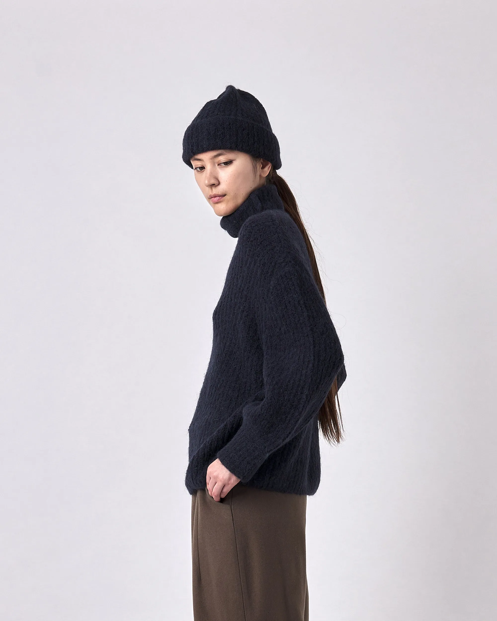 Brushed Airy Turtleneck - FW23 - Navy sold by 7115 by Szeki product image thumbnail 4